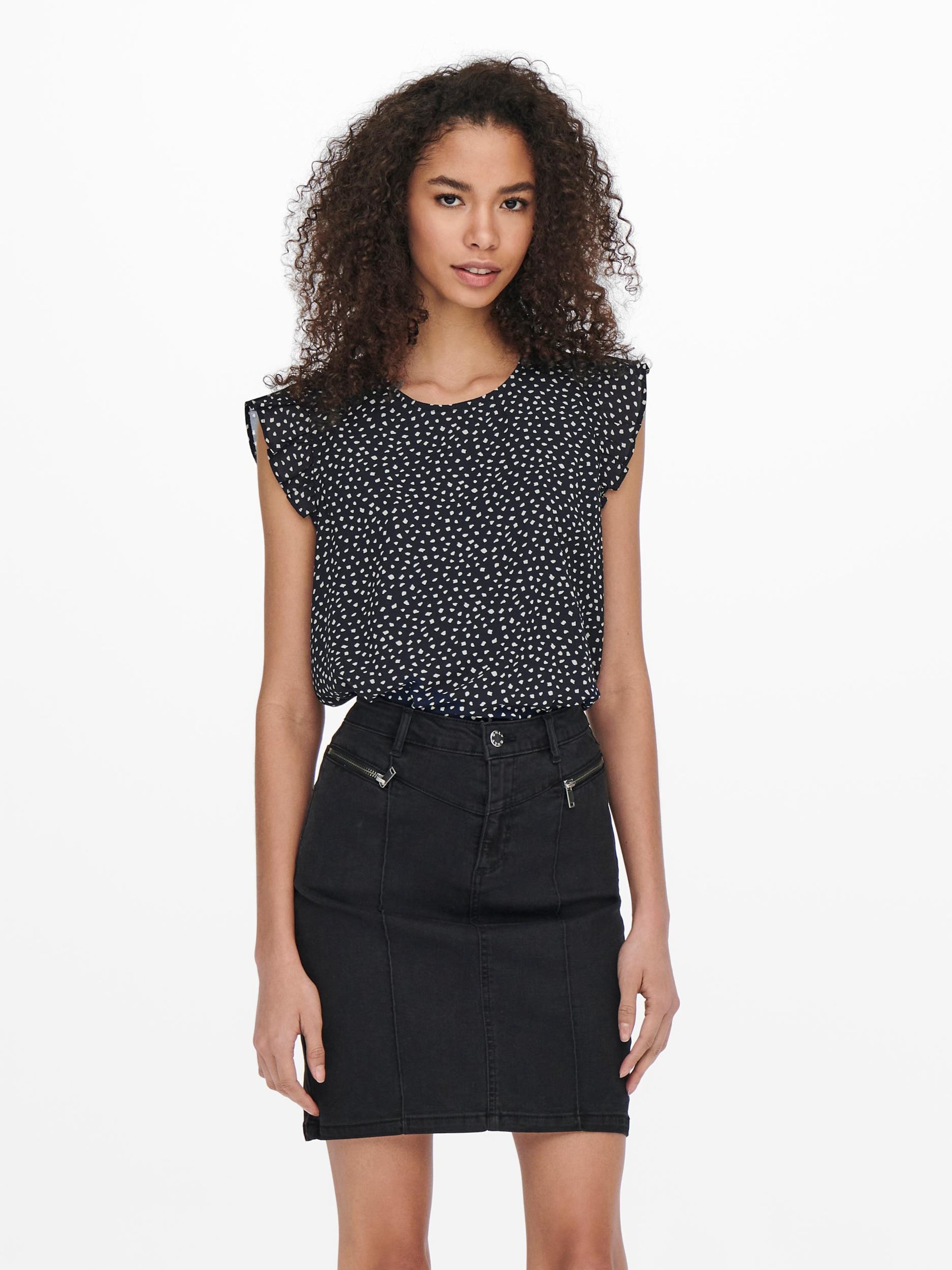 ONLY Blouse Tops Blouse Ann Dames Nachtblauw