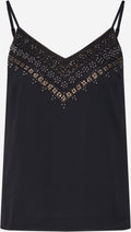 About You Spaghetti Tops Top Jale Dames Zwart