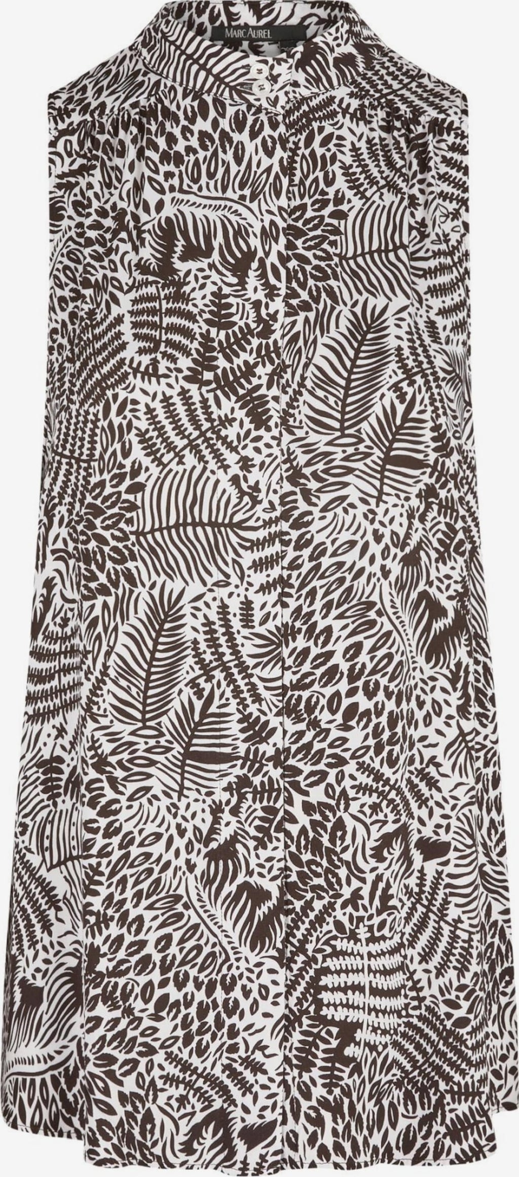 MARC AUREL Blouse Tops Blouse Dames Donkerbruin / Wit