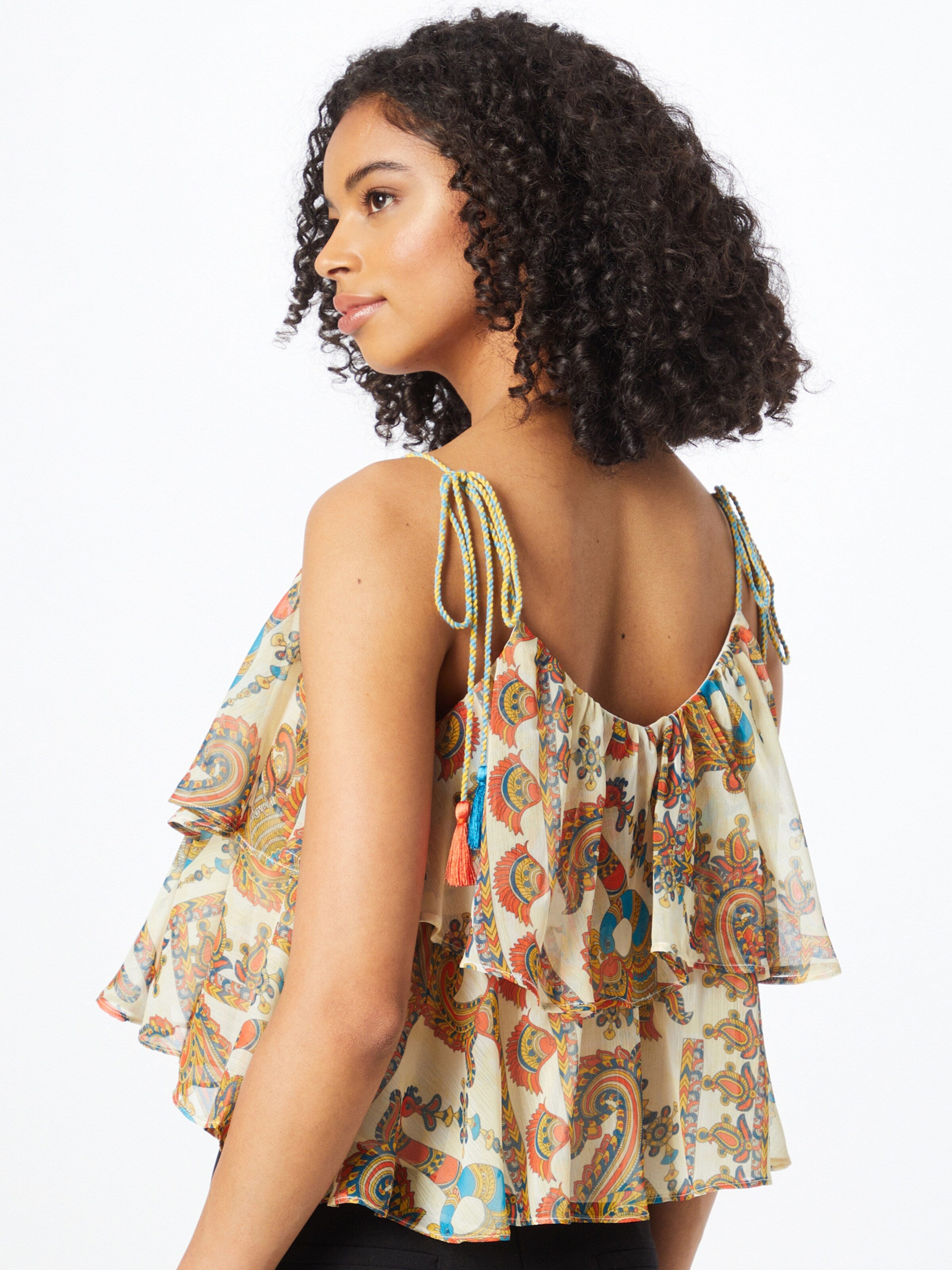 RIVER ISLAND Spaghetti Tops Top Dames Lichtbeige