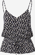 About You Spaghetti Tops Top Camilla Dames Zwart