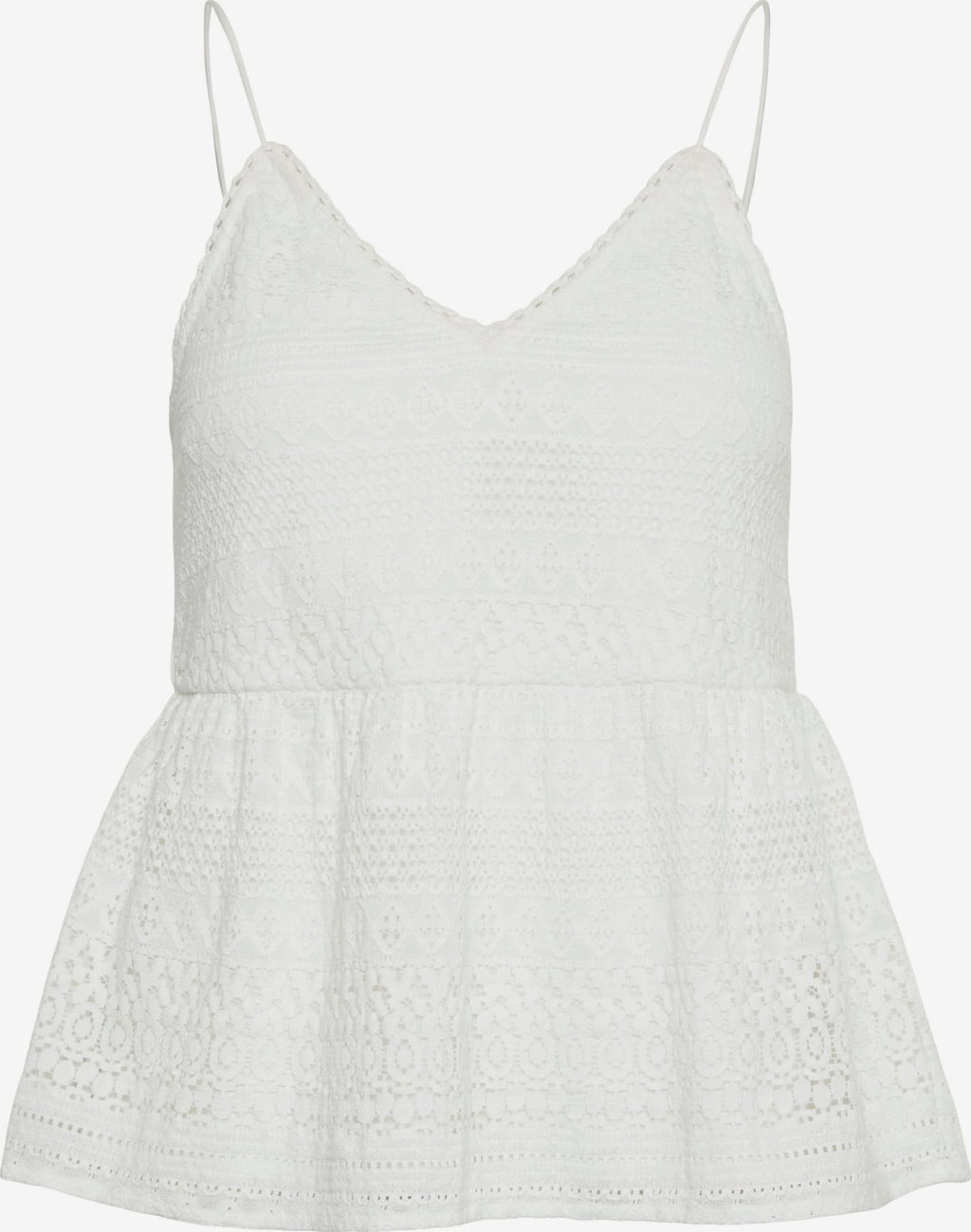 Vero Moda Kanten Tops Top Honey Dames Wit