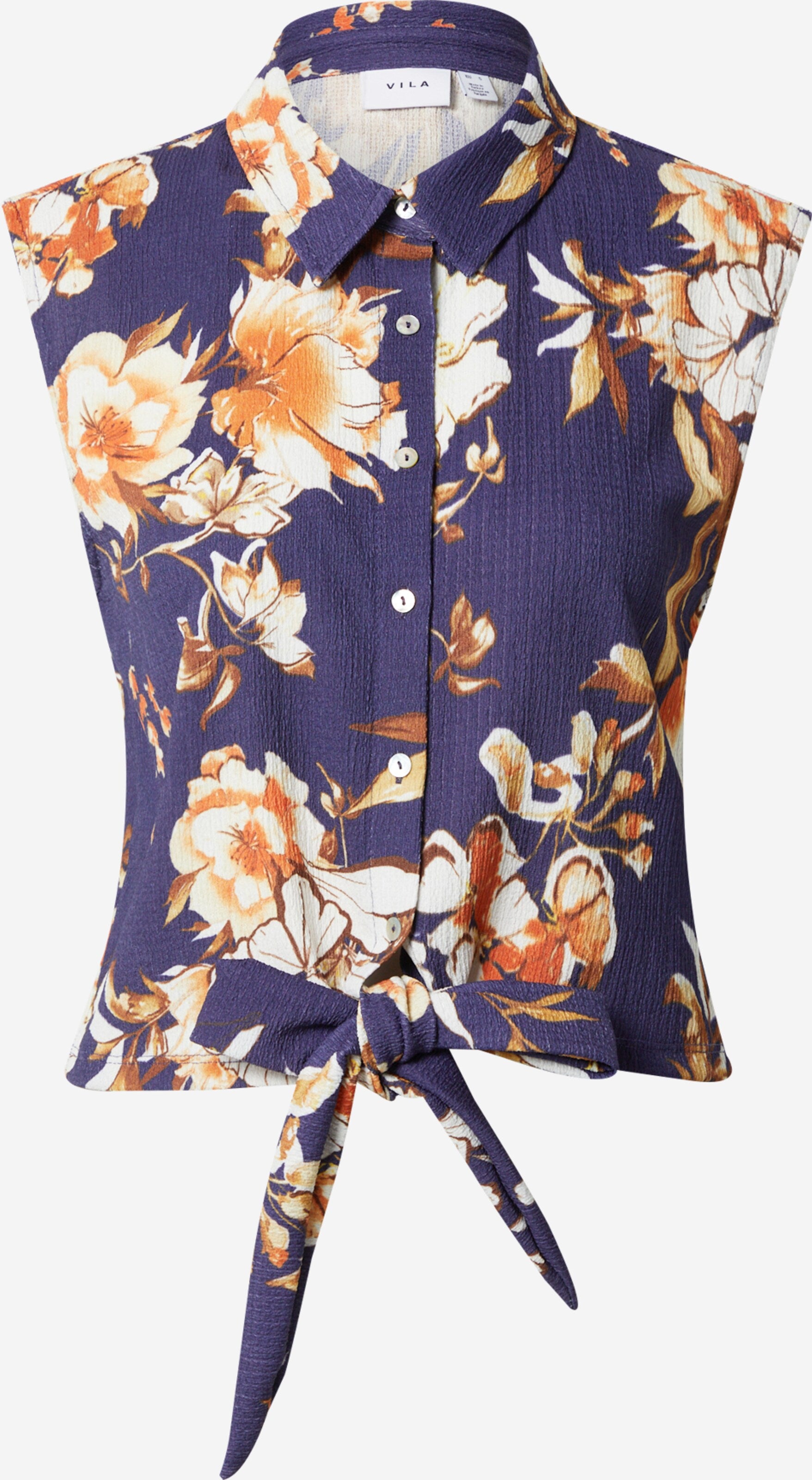 Vila Blouse Tops Blouse SOPA Dames Navy