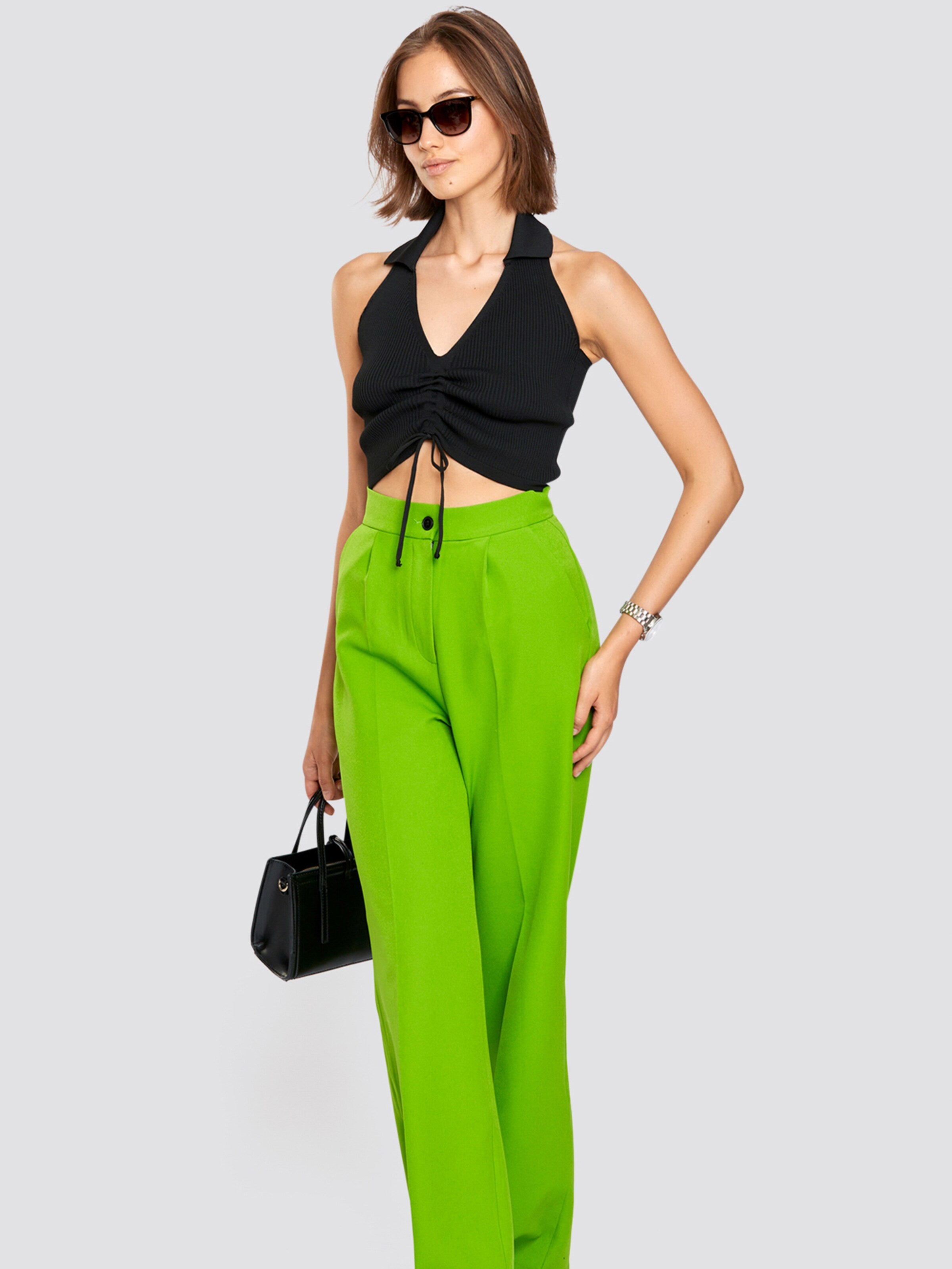  Crop Tops Top NIRA Dames Zwart