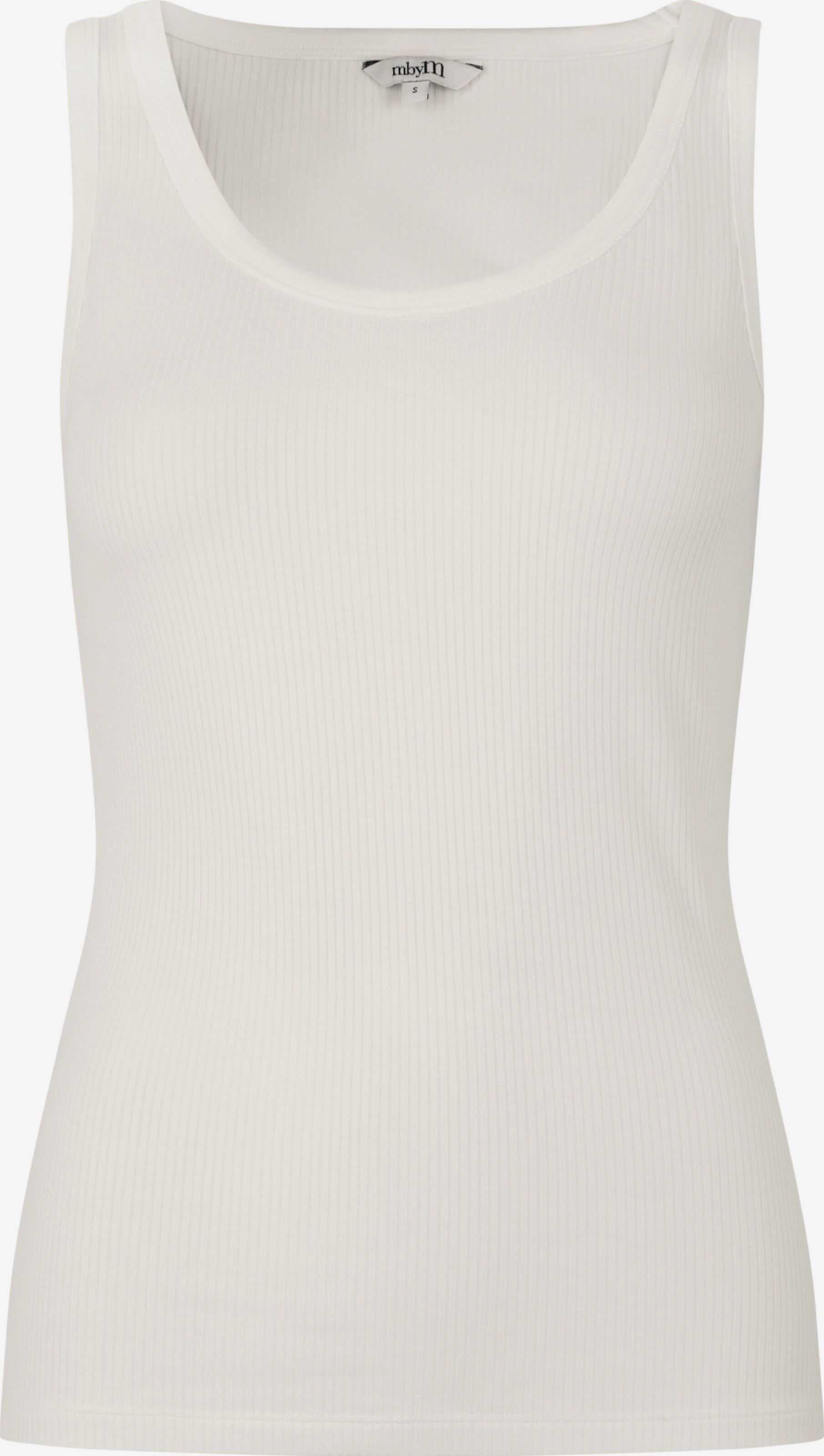MbyM Mouwloze Shirts Top Angelika Dames Natuurwit