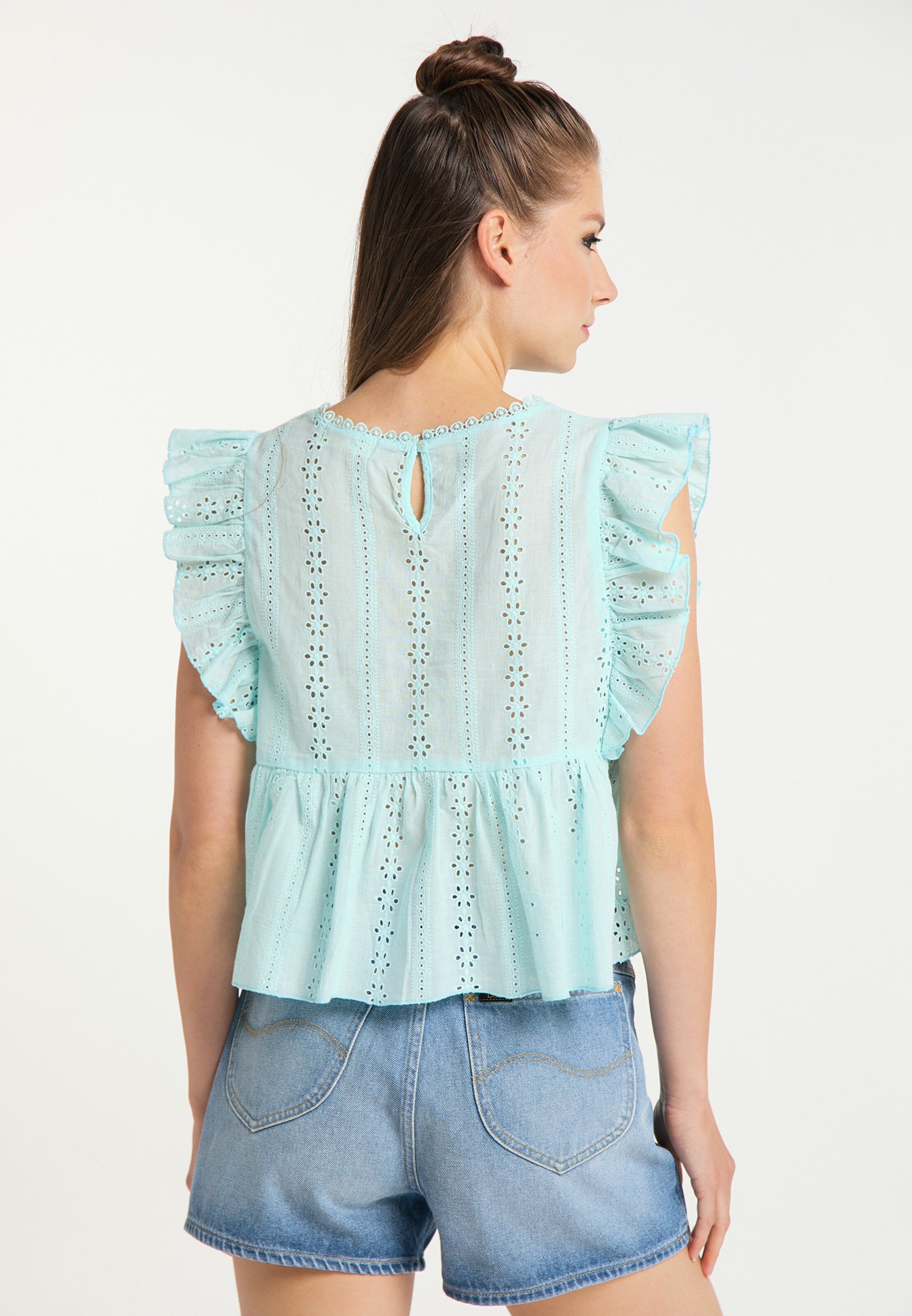 MyMO Blouse Tops Blouse Dames Azuur