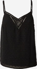 About You Kanten Tops Top Daniela Dames Zwart