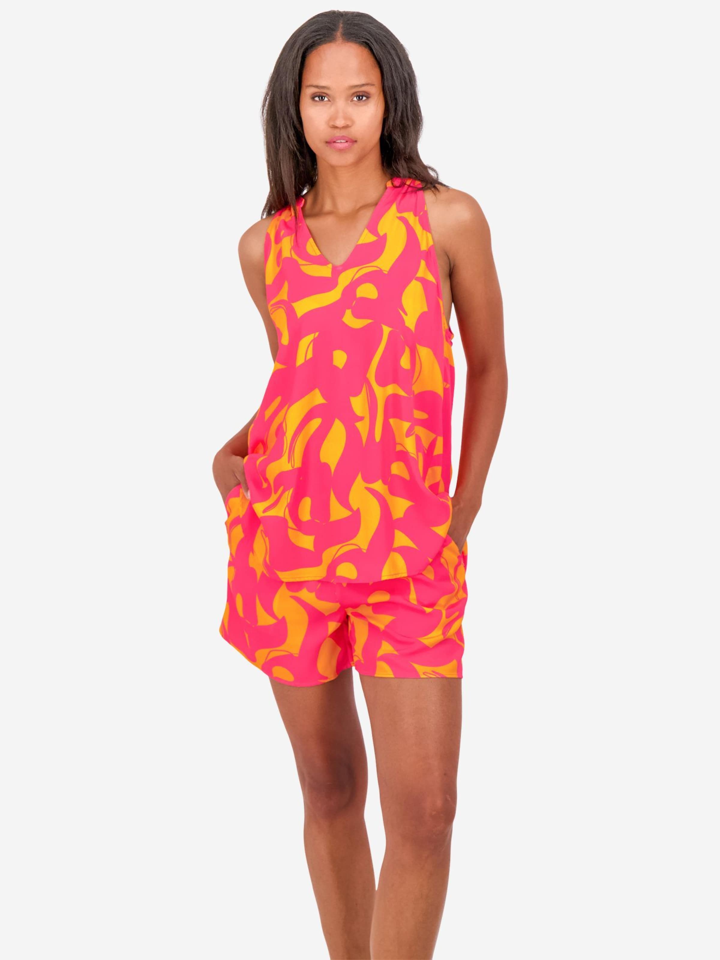  Tanktops Top ELLI Dames Mandarijn / Magenta