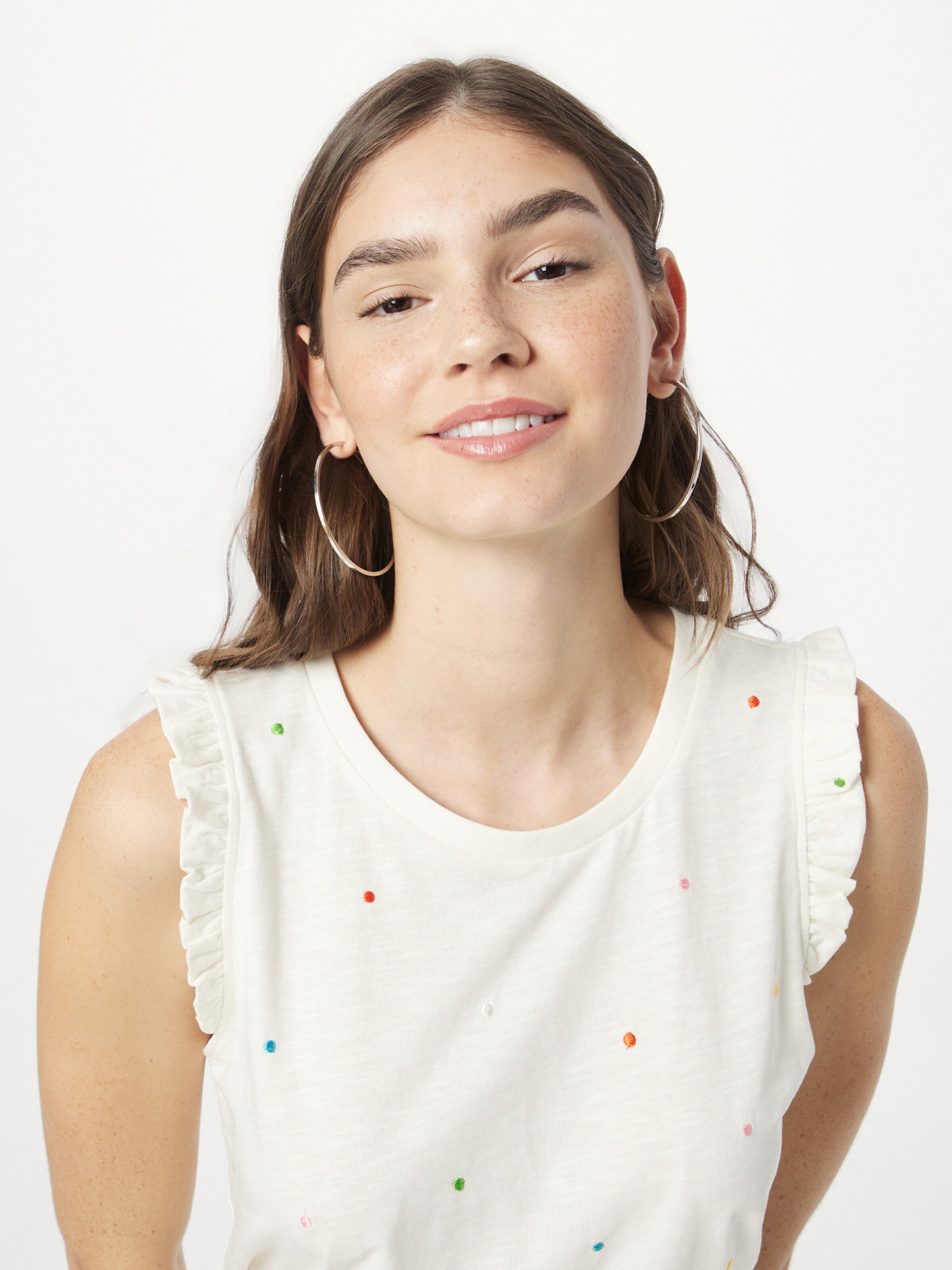  Mouwloze Shirts Top TILDE Dames Wit