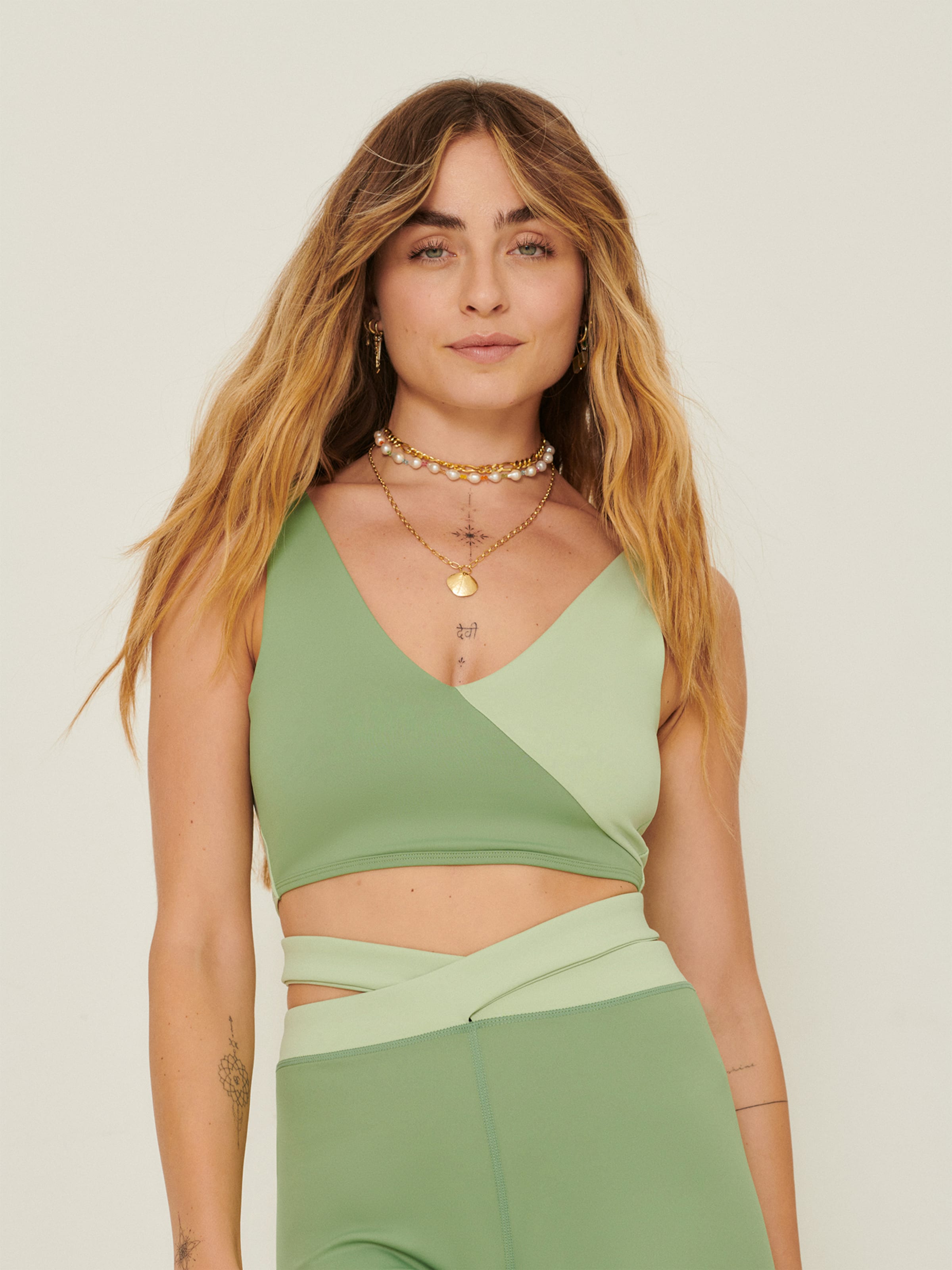  Tanktops Top Claire Dames Groen / Lichtgroen