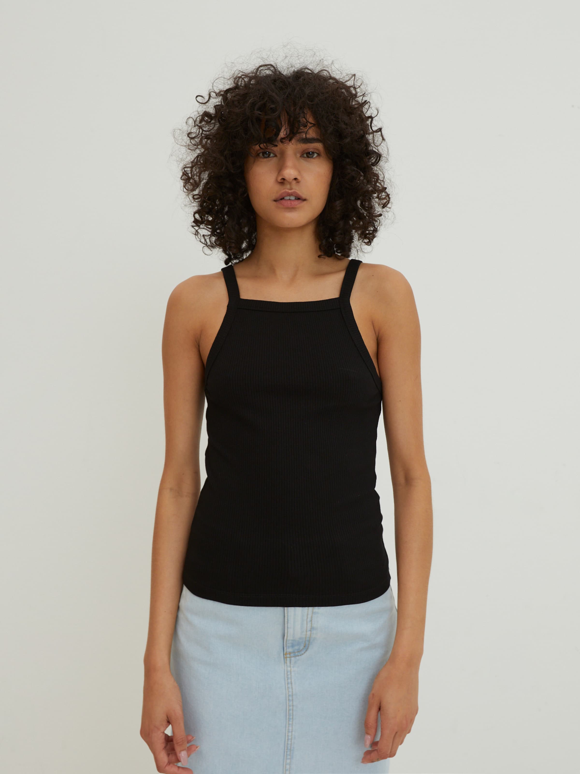 EDITED Tanktops Top Marlee Dames Zwart
