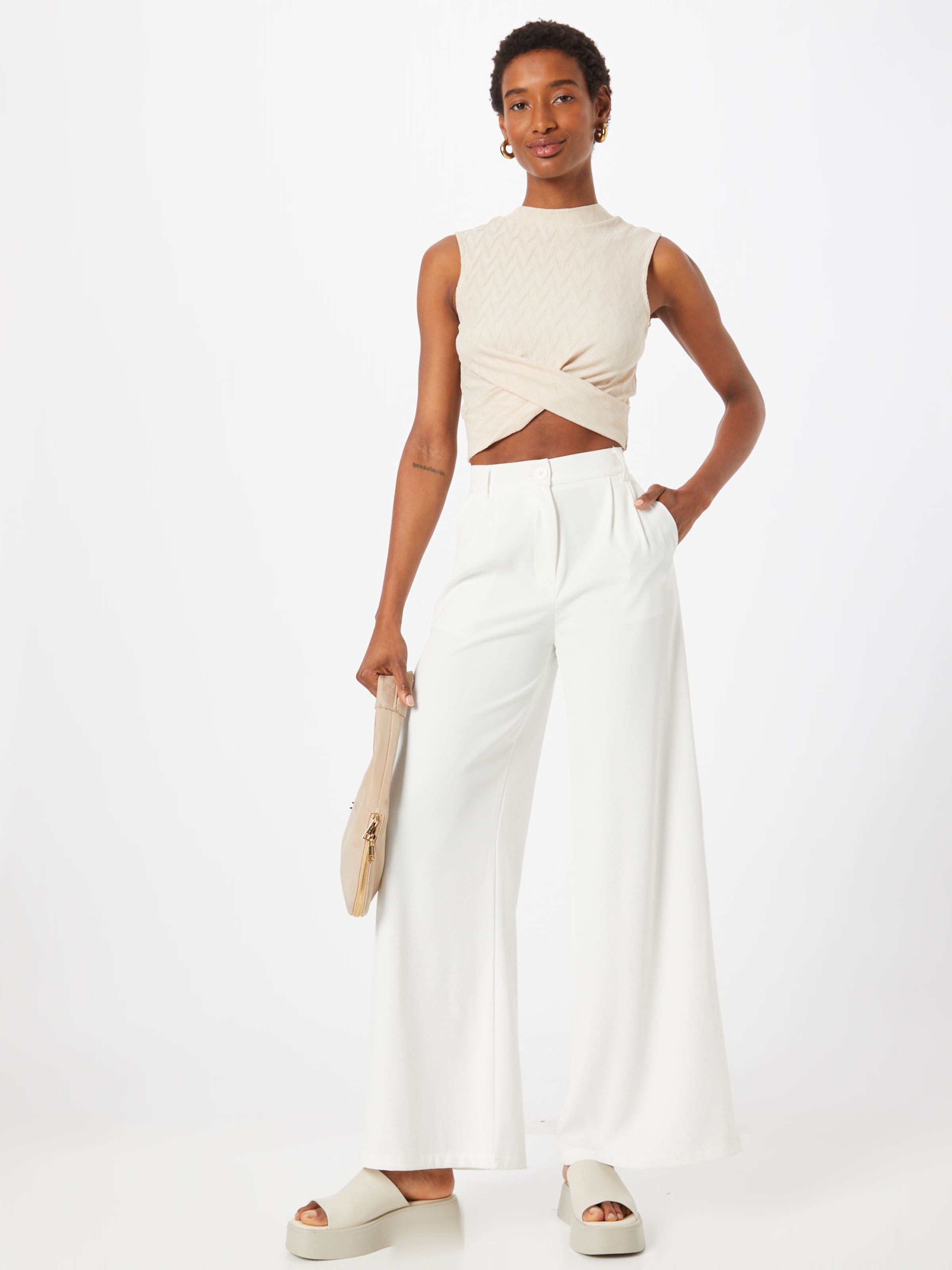 About You Crop Tops Top Malena Dames Crème