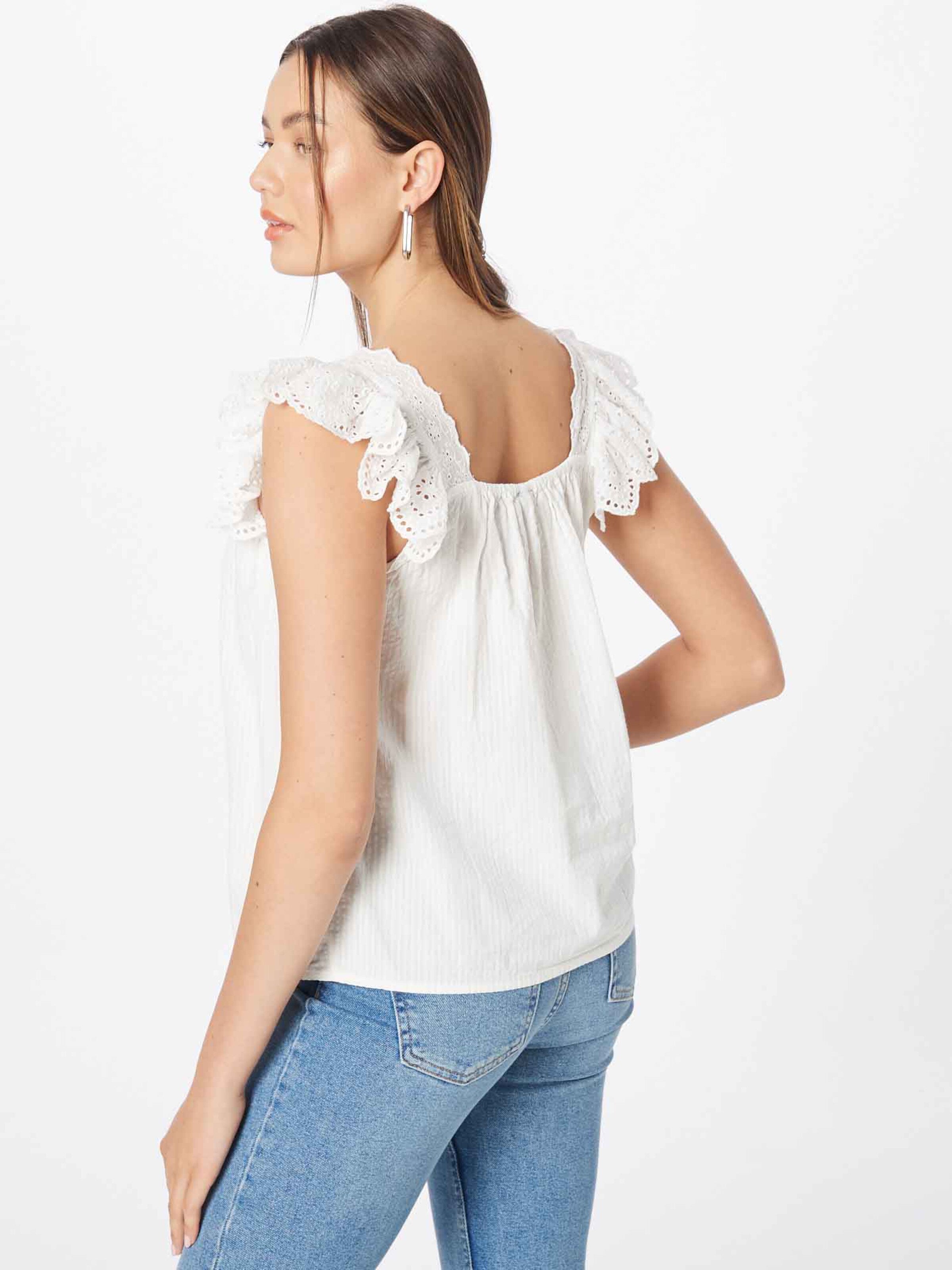 Vero Moda Mouwloze Shirts Top Ulemi Dames Wit