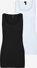 Vero Moda Tanktops Top MAXI Dames Navy / Wit