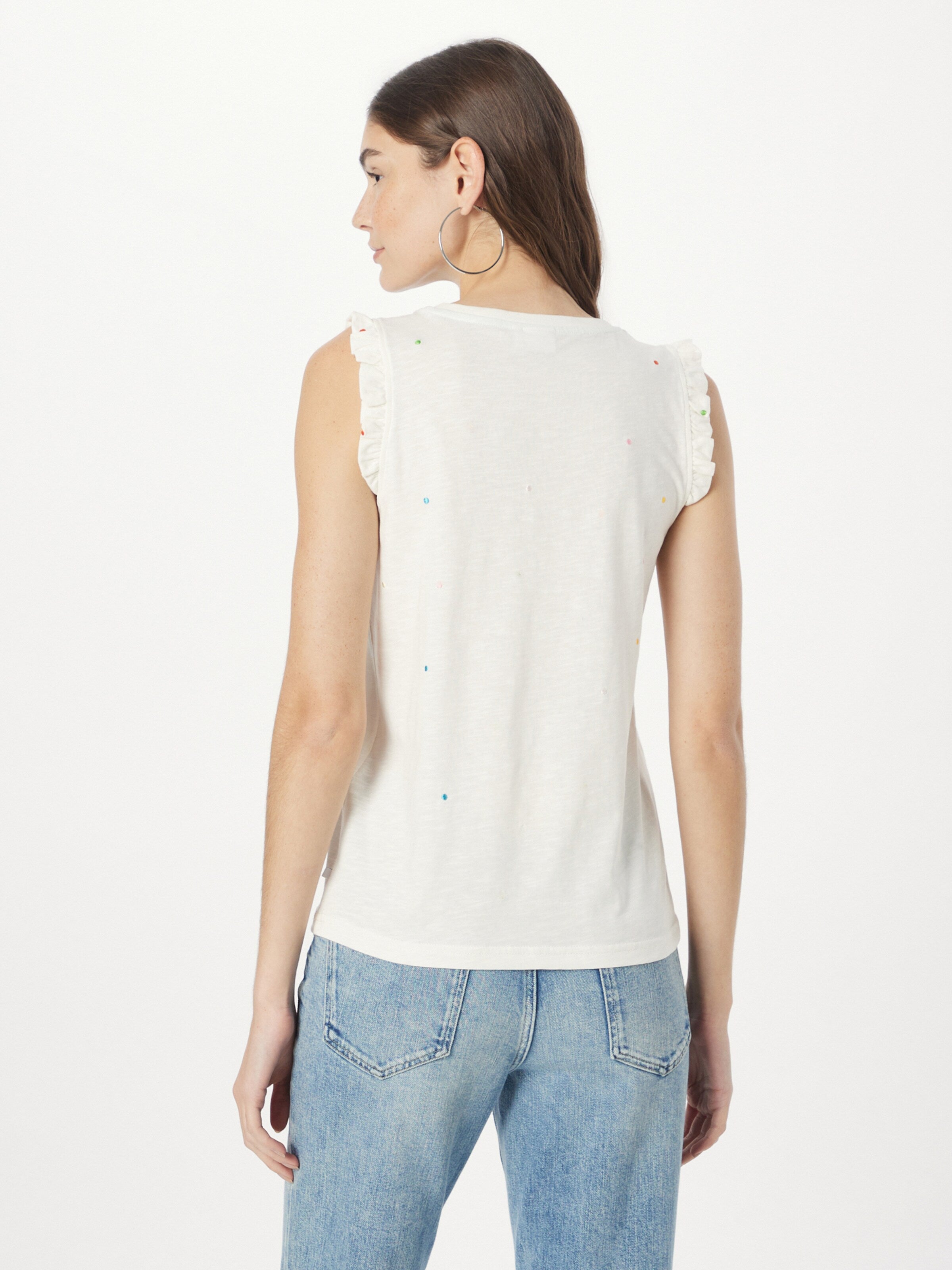 Mouwloze Shirts Top TILDE Dames Wit