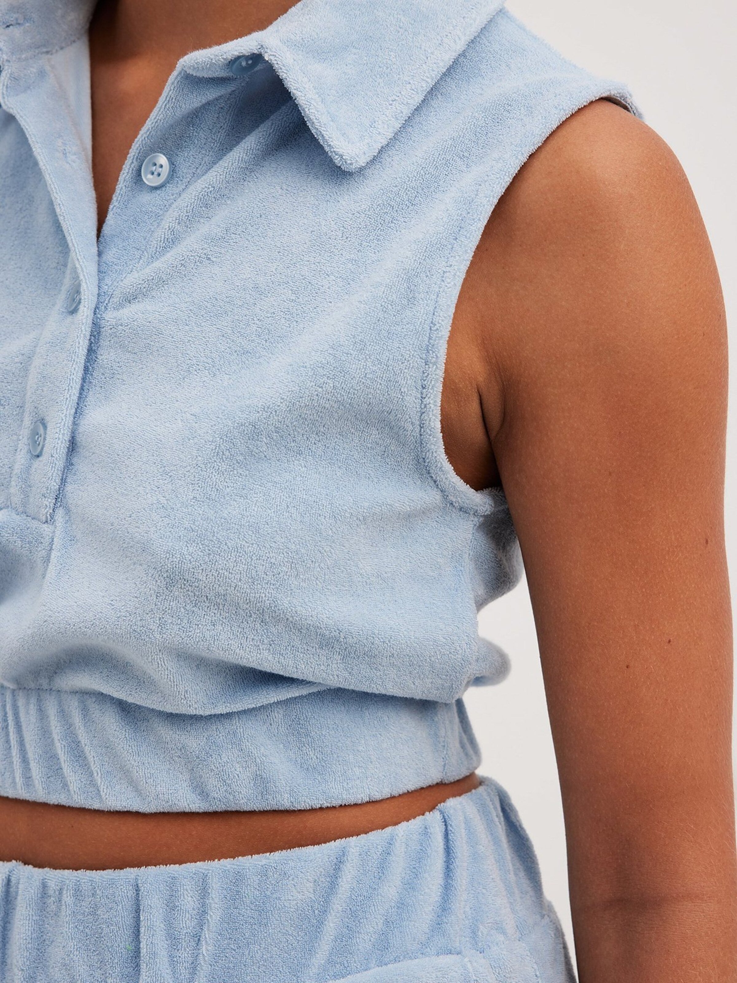 NA-KD Blouse Tops Blouse Dames Pastelblauw / Lichtblauw