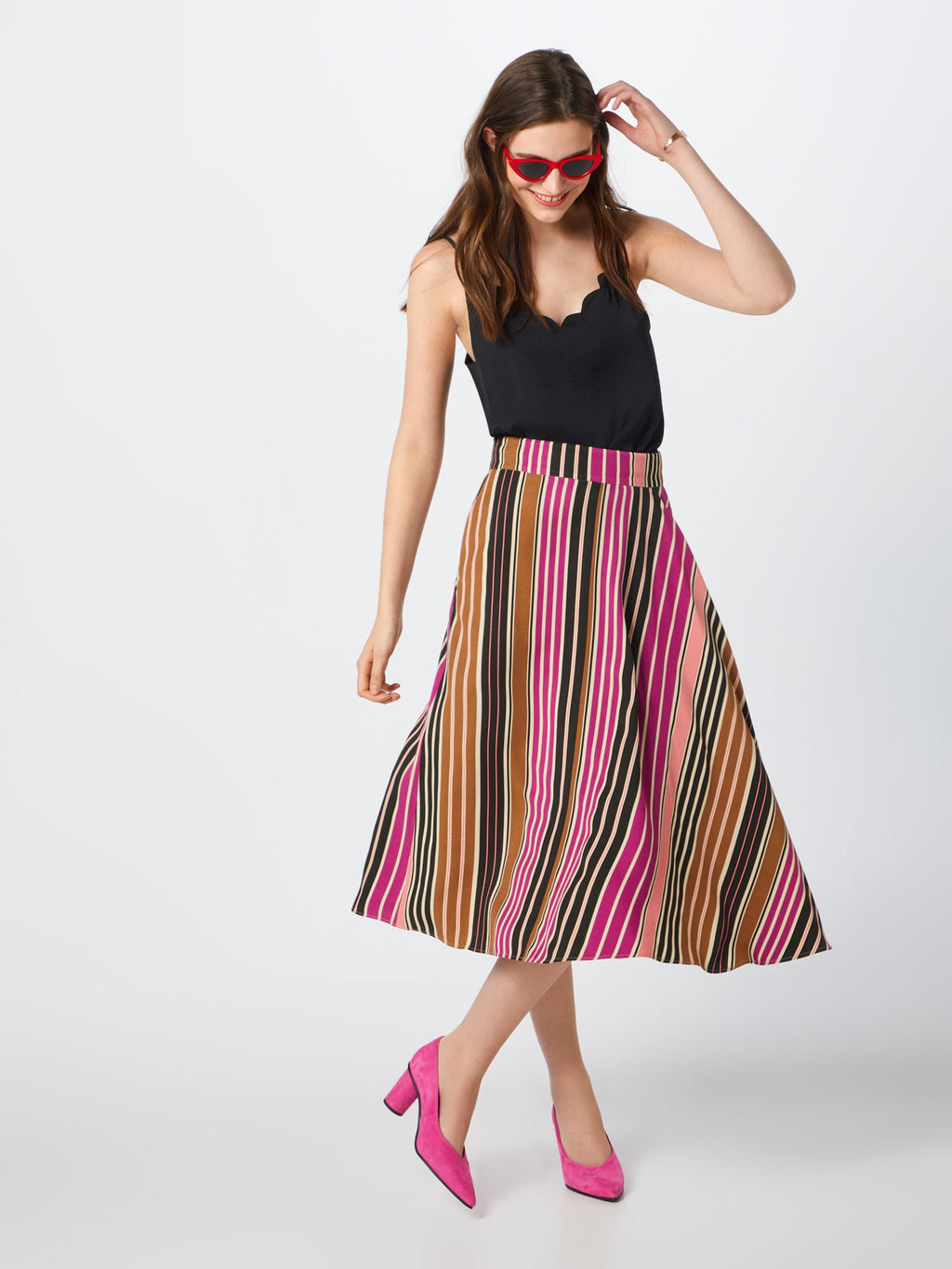 ONLY Spaghetti Tops Top Debbie Dames Zwart