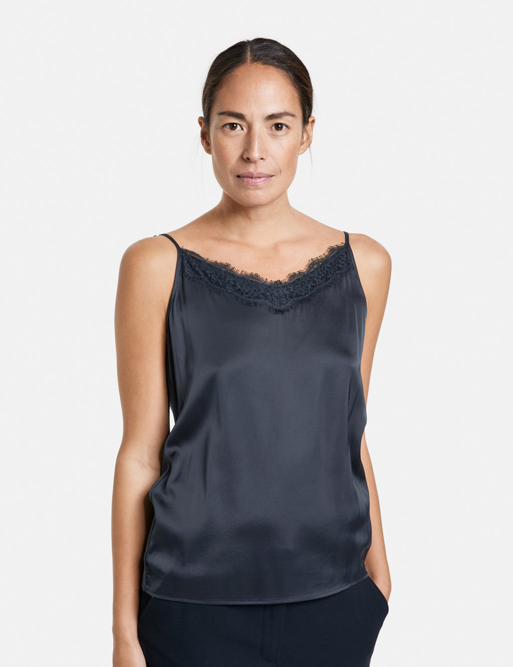 Gerry Weber Kanten Tops Top Dames Marine