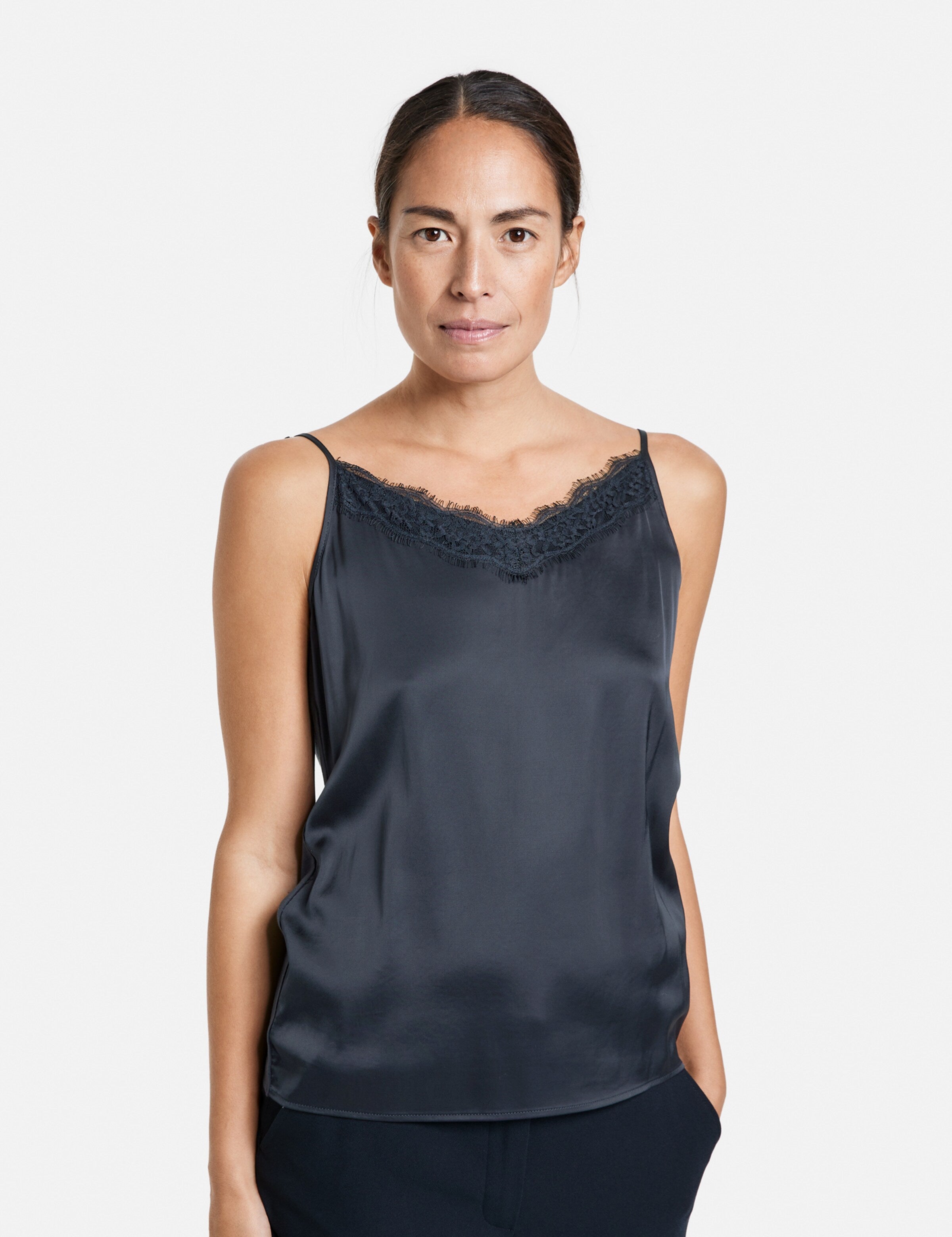 Gerry Weber Kanten Tops Top Dames Marine