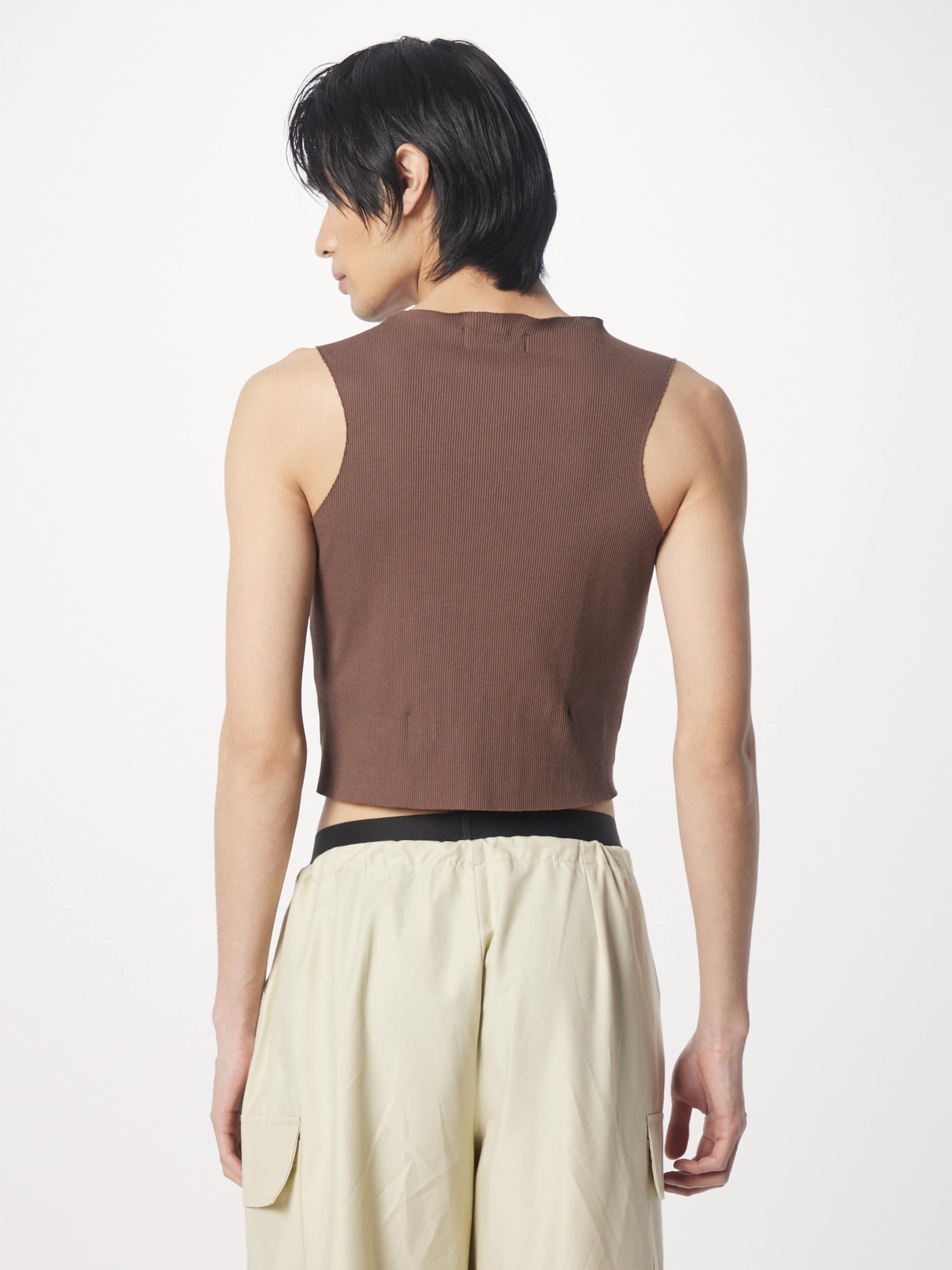  Crop Tops Shirt Angely Dames Bruin