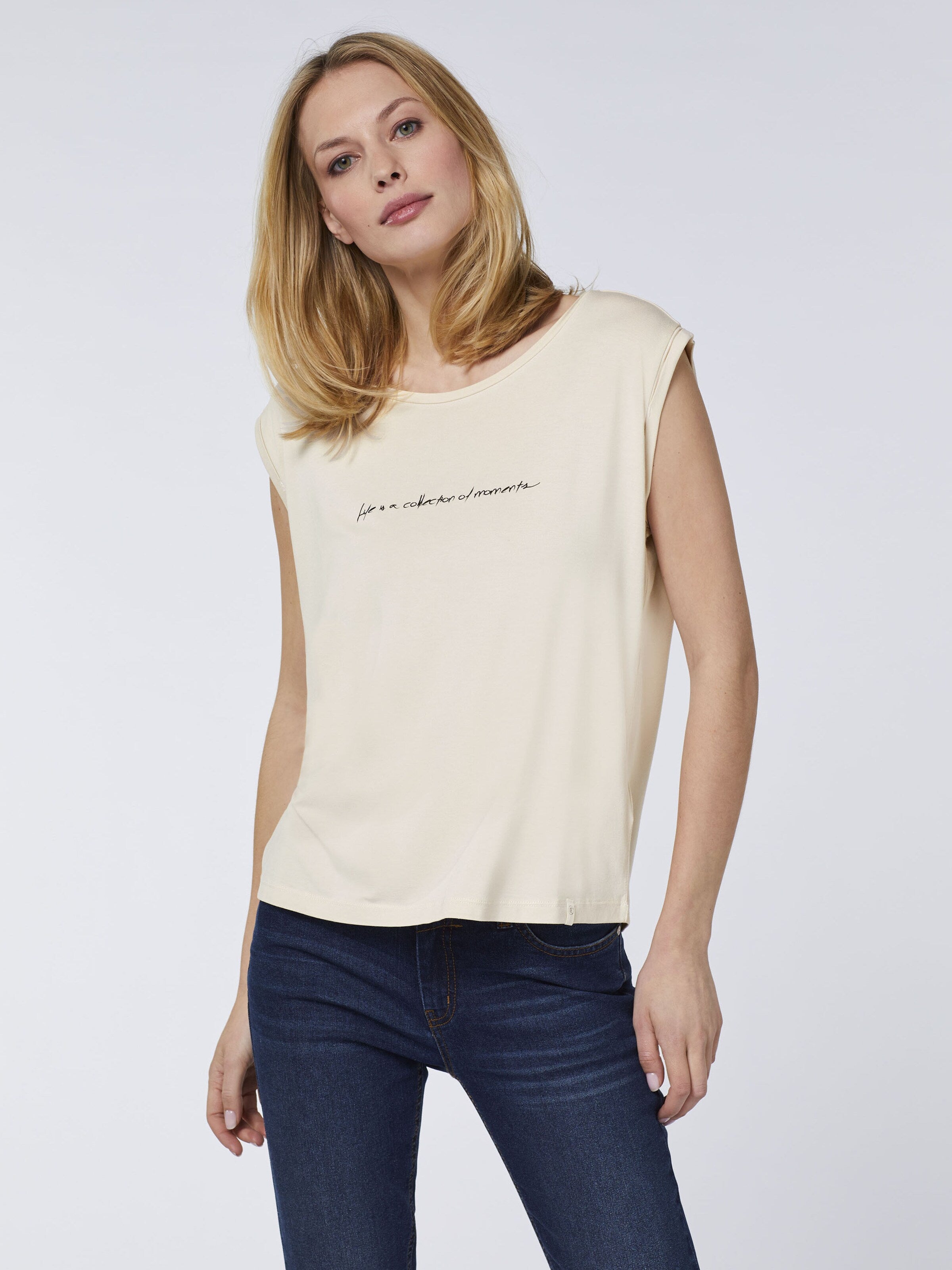  Mouwloze Shirts Top Dames Beige