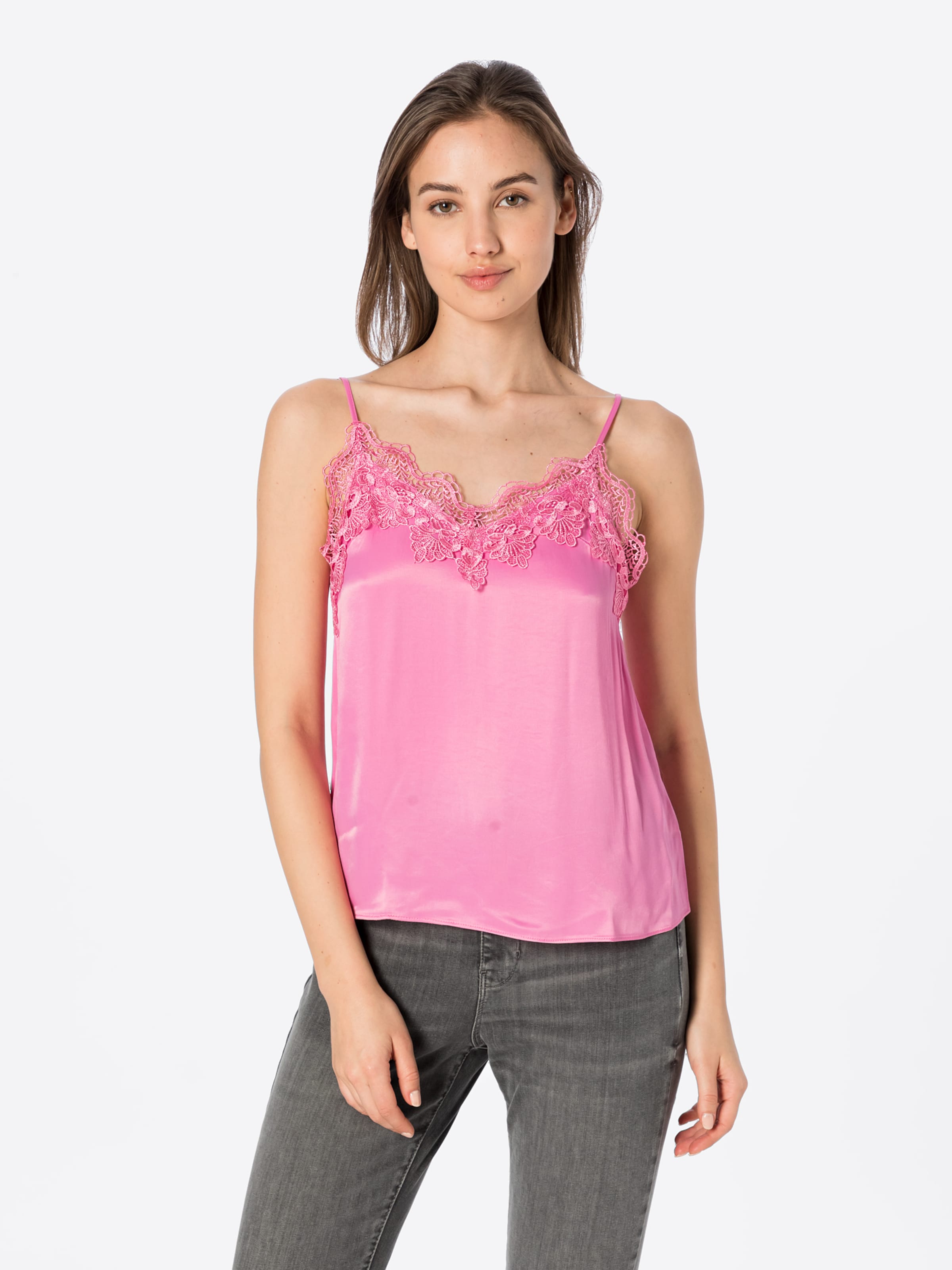 WAREHOUSE Kanten Tops Top Cami Dames Pink