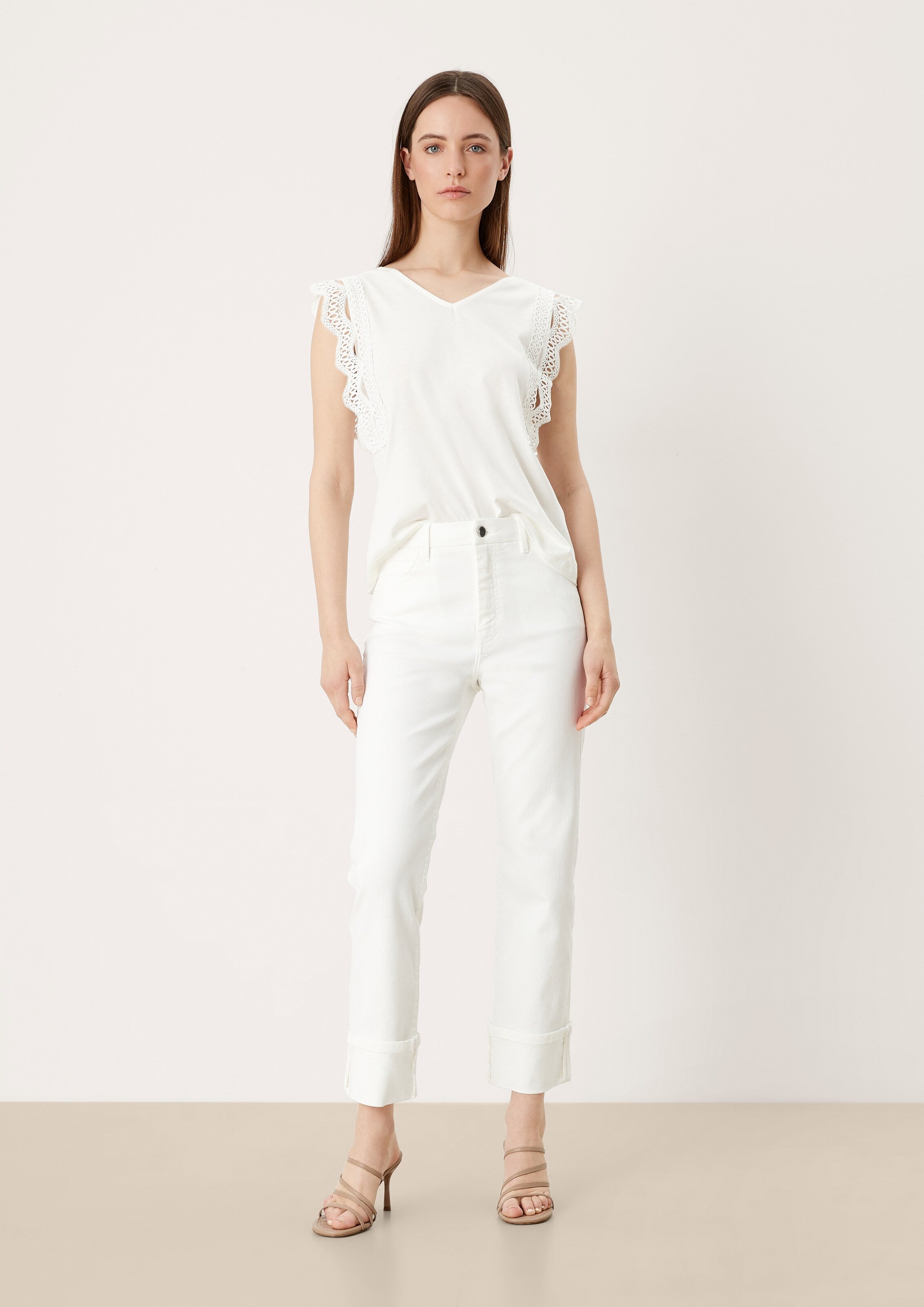 S.Oliver BLACK LABEL Blouse Tops Blouse Dames Crème