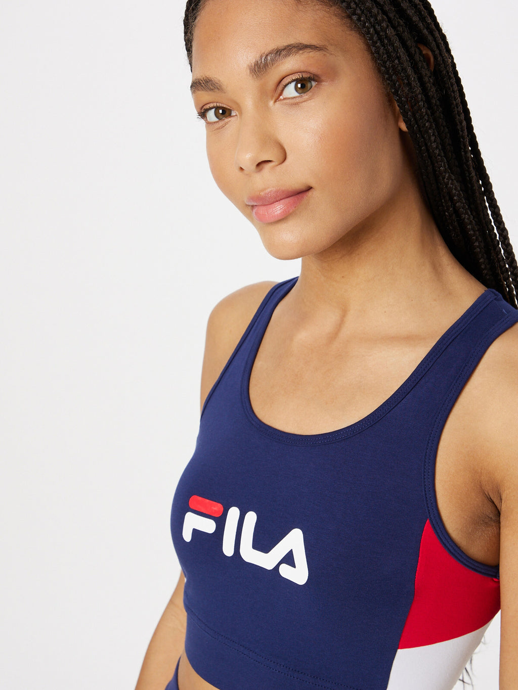 Fila Crop Tops Top BURSA Dames Navy