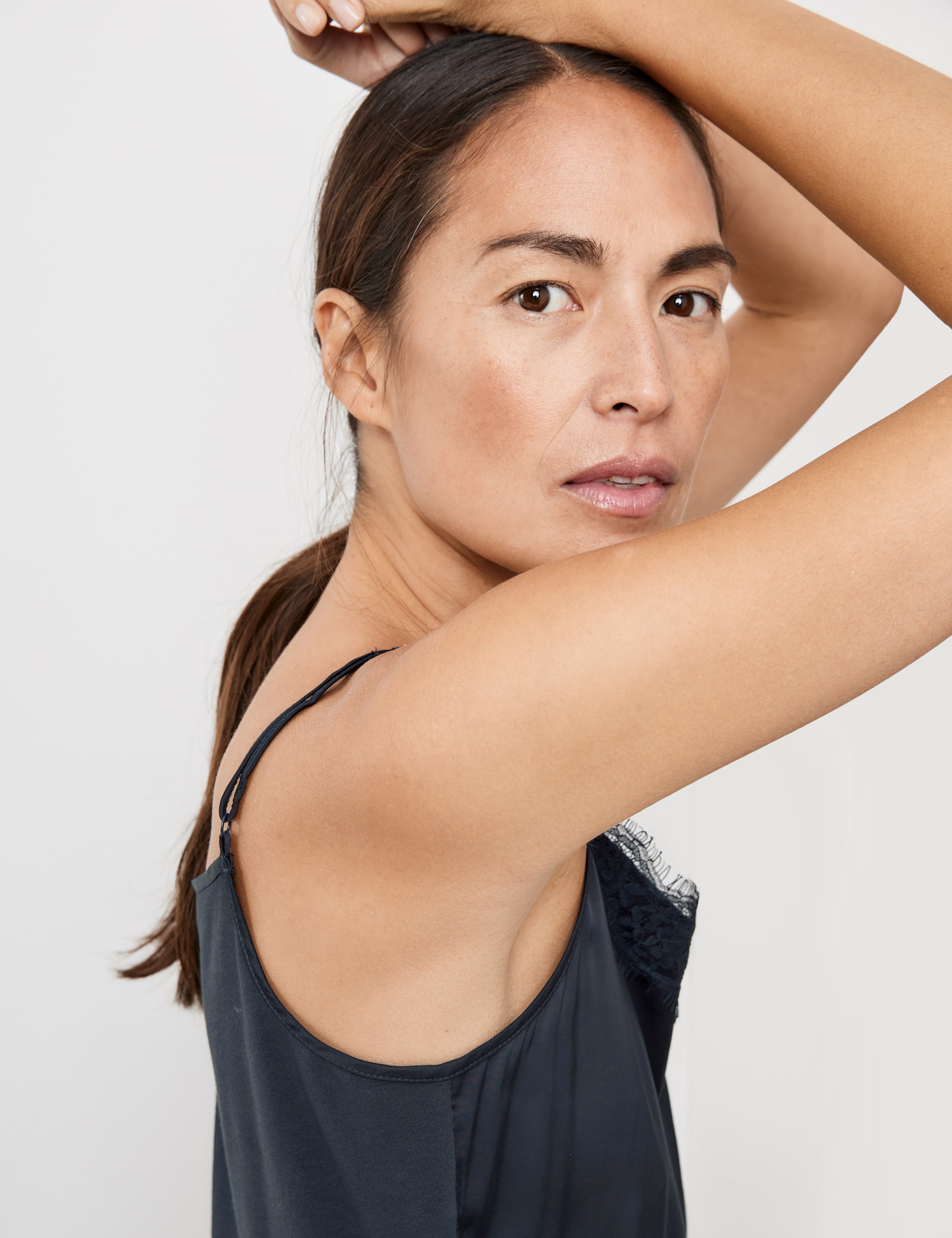 Gerry Weber Kanten Tops Top Dames Marine