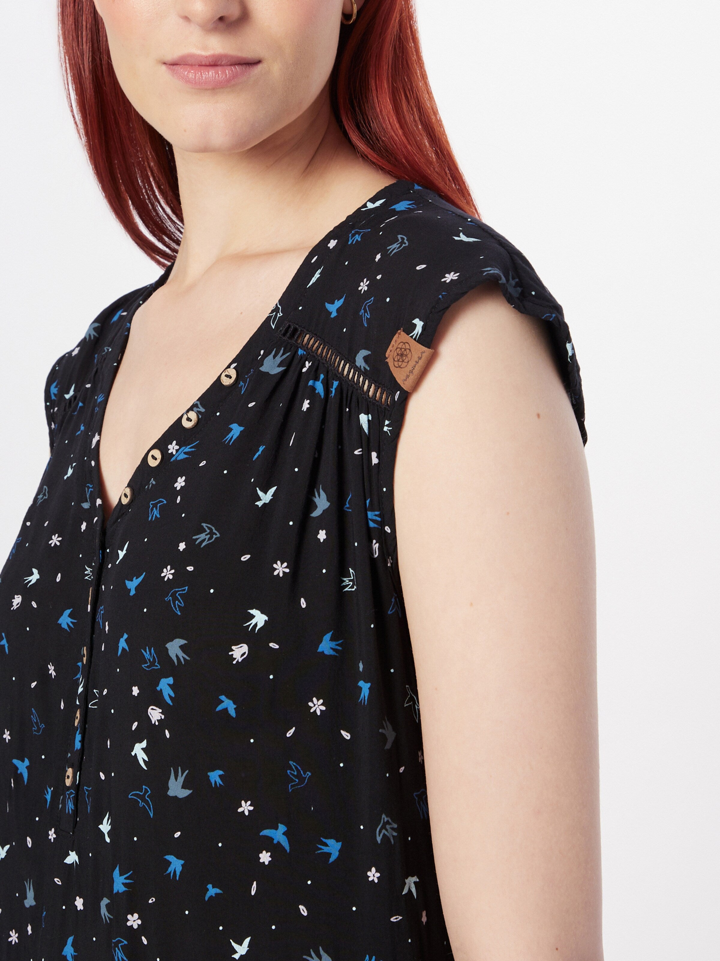 Ragwear Blouse Tops Blouse SALTTY Dames Zwart