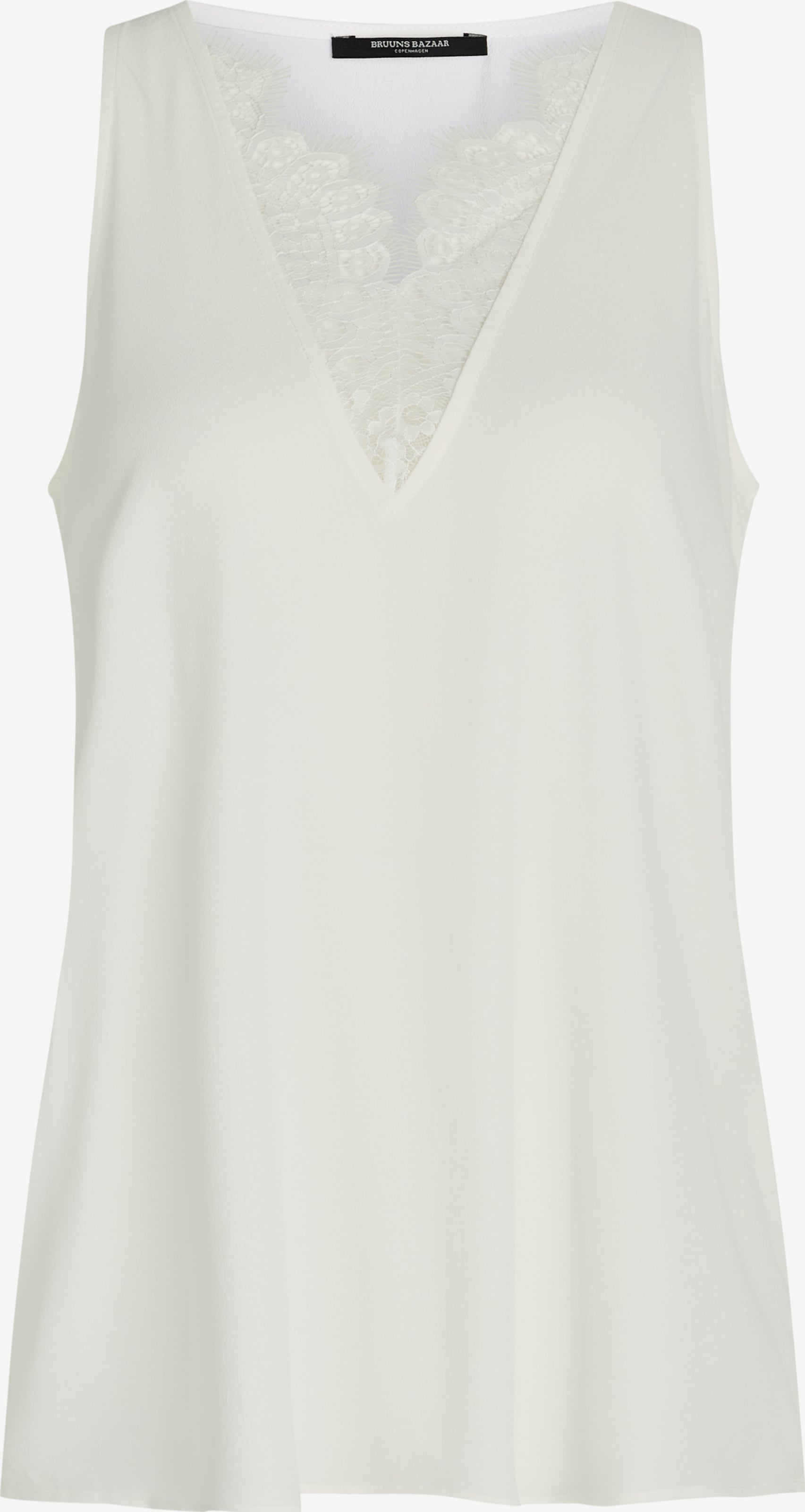 Bruuns Bazaar Kanten Tops Top Karlie Dames Natuurwit