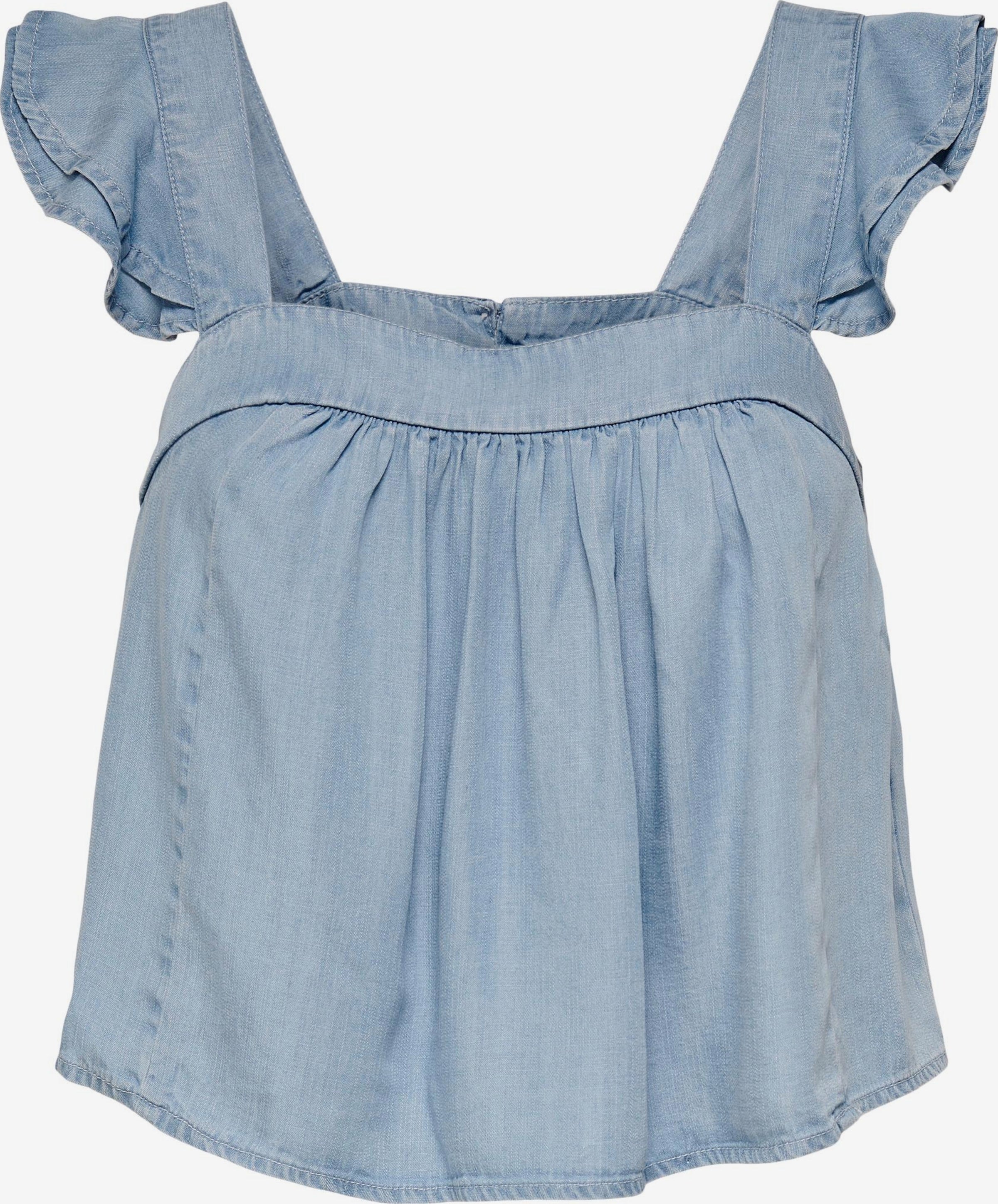 ONLY Blouse Tops Blouse Boho Dames Lichtblauw