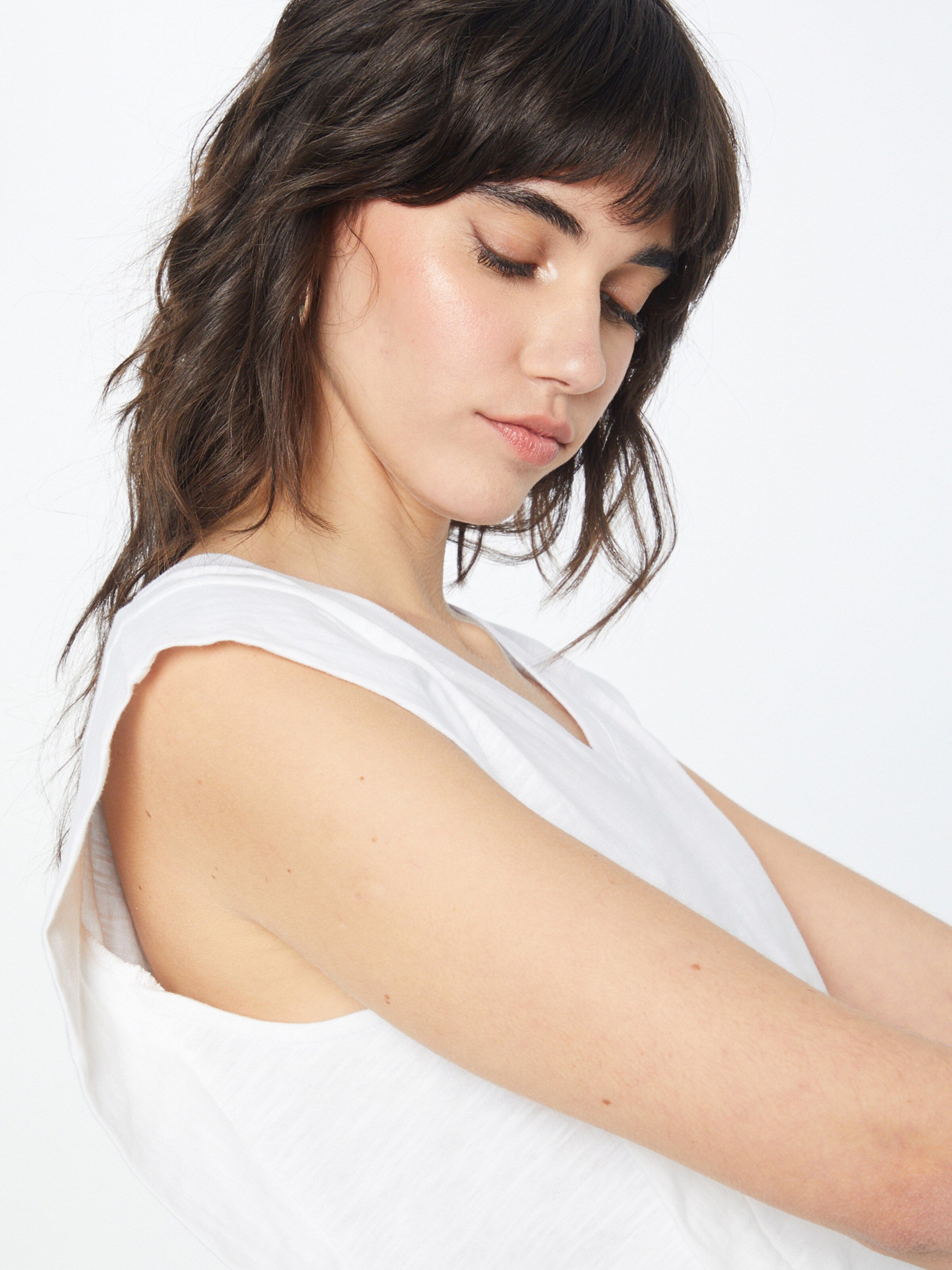 B.young Tanktops Top Dames Beige