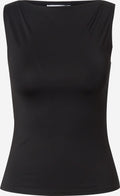 WEEKDAY Mouwloze Shirts Top Annie Dames Zwart