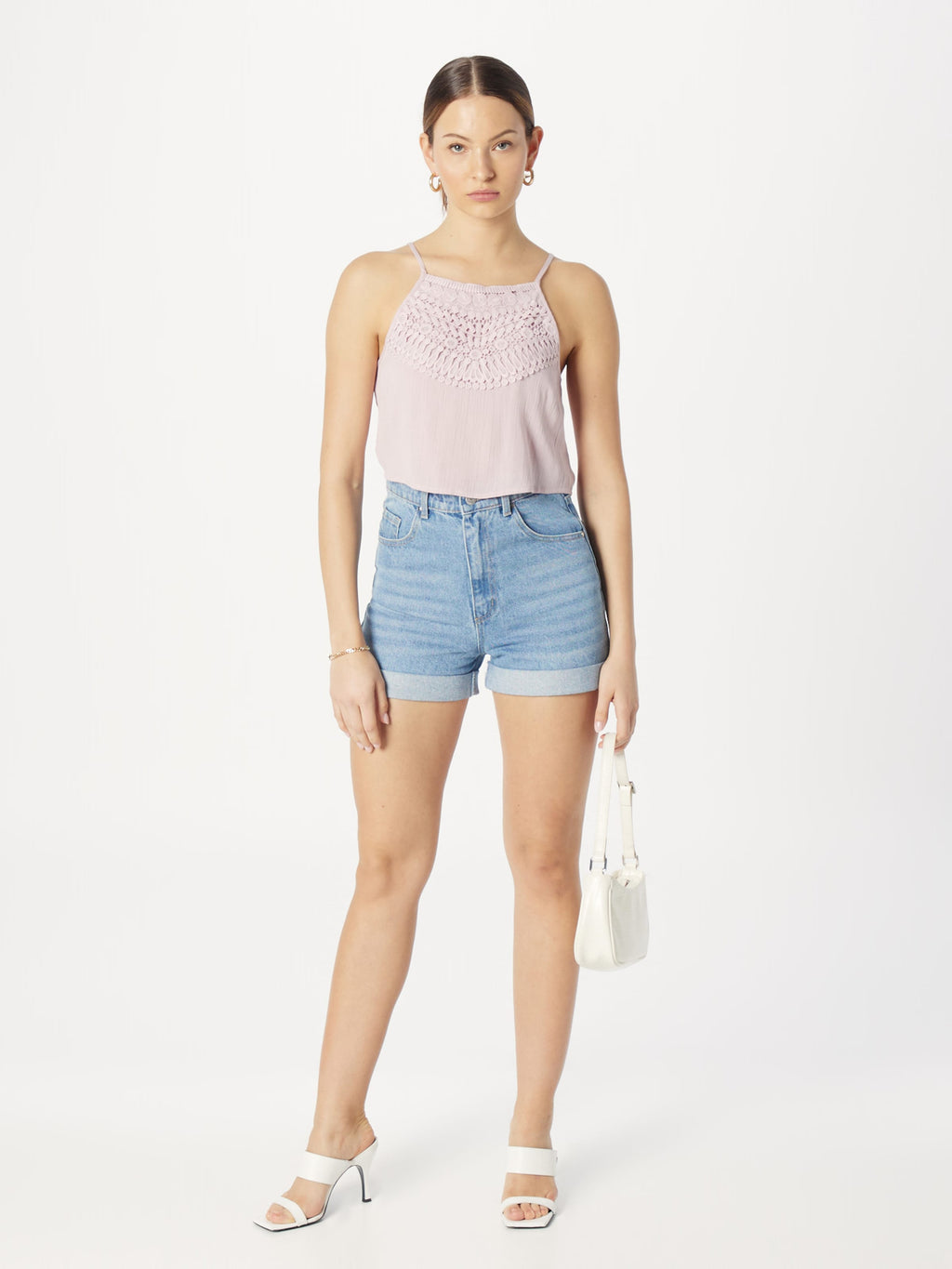 About You Spaghetti Tops Top Elenia Dames Lichtlila