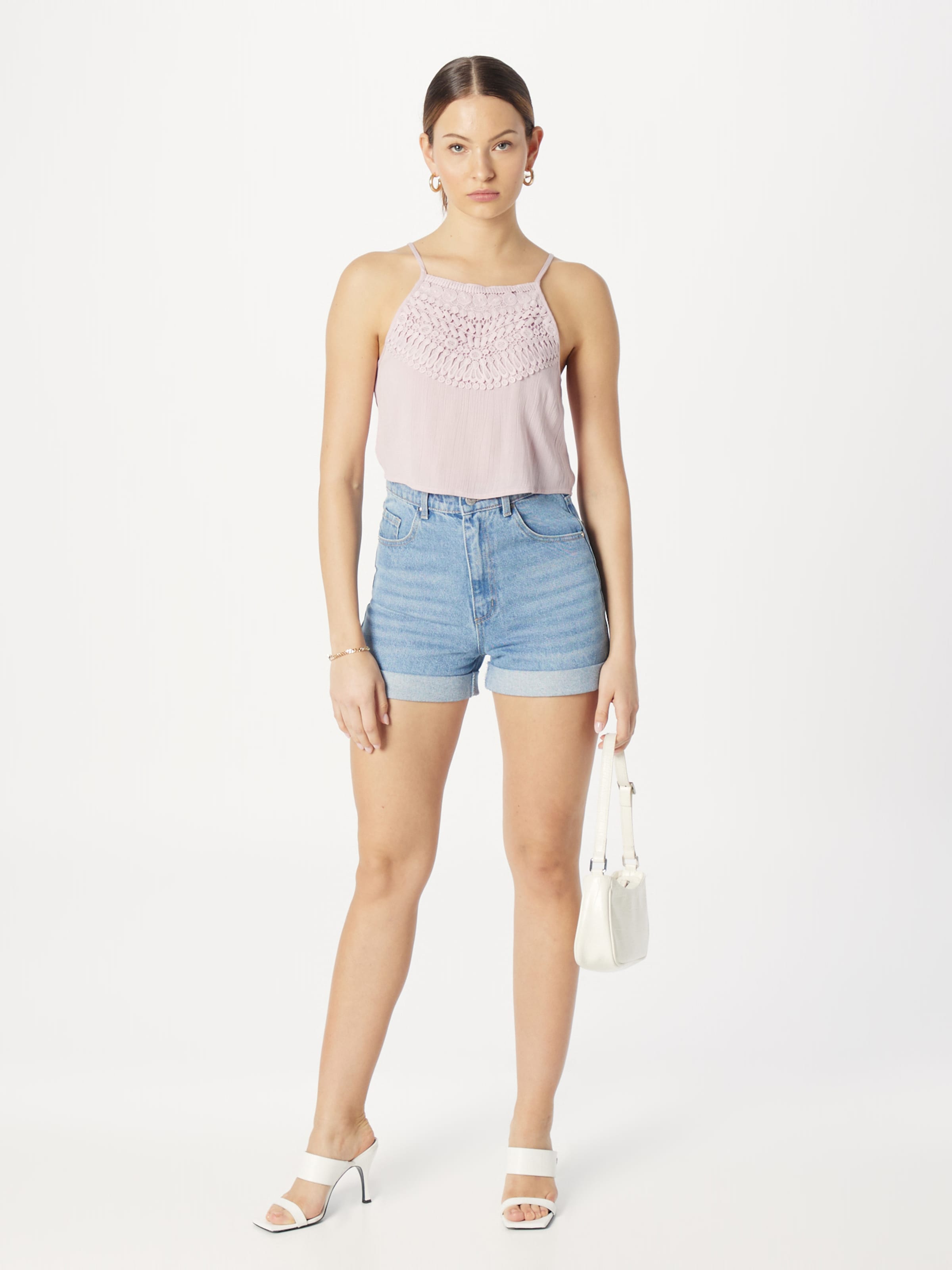 About You Spaghetti Tops Top Elenia Dames Lichtlila