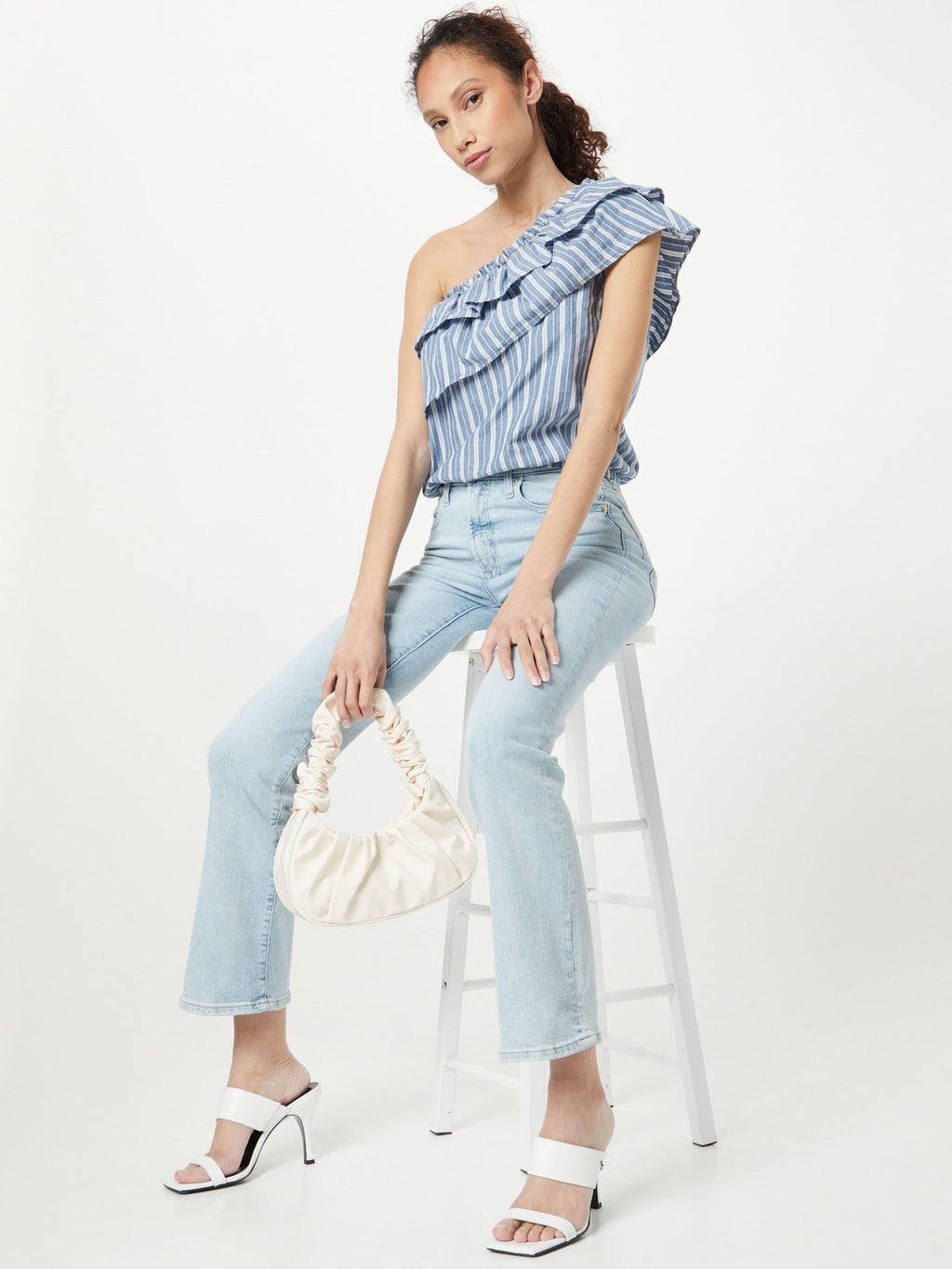 Vero Moda Uitgaanstops Top PAULINA Dames Smoky Blue
