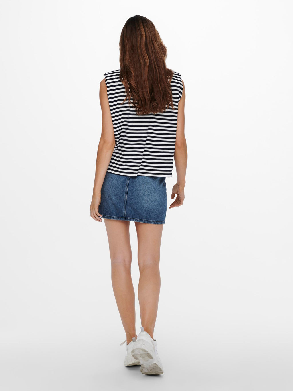 ONLY Tanktops Top Jen Dames Marine / Wit