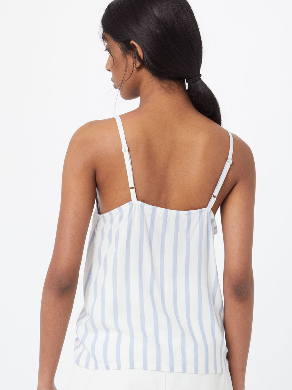 About You Spaghetti Tops Top Sena Dames Lichtblauw / Wit