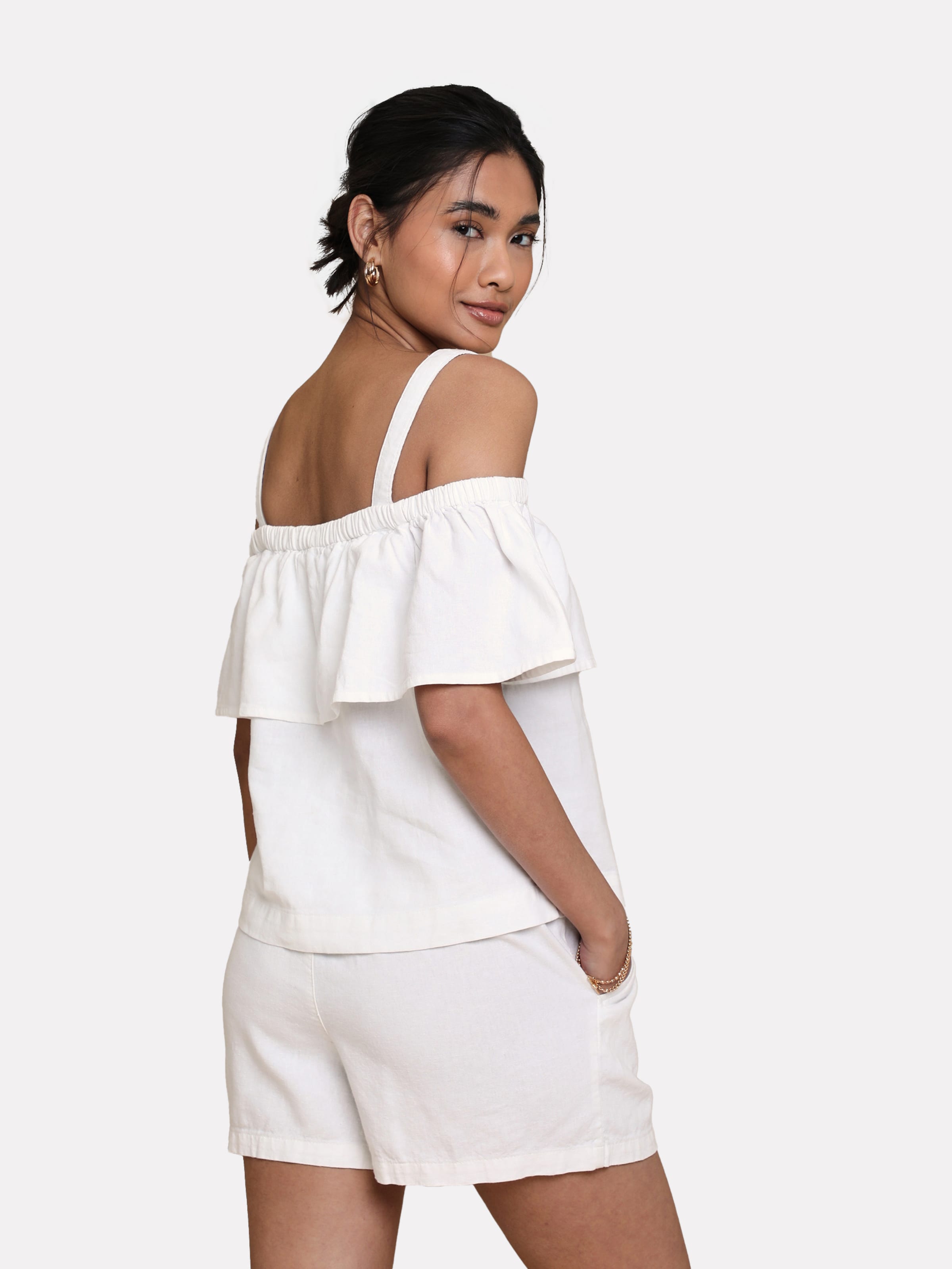Threadbare Blouse Tops Blouse Aspen Dames Wit