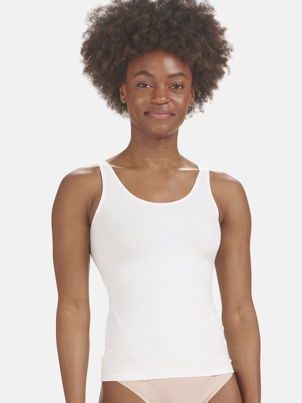 Wolford Tanktops Top Beauty Cotton Dames Parelwit