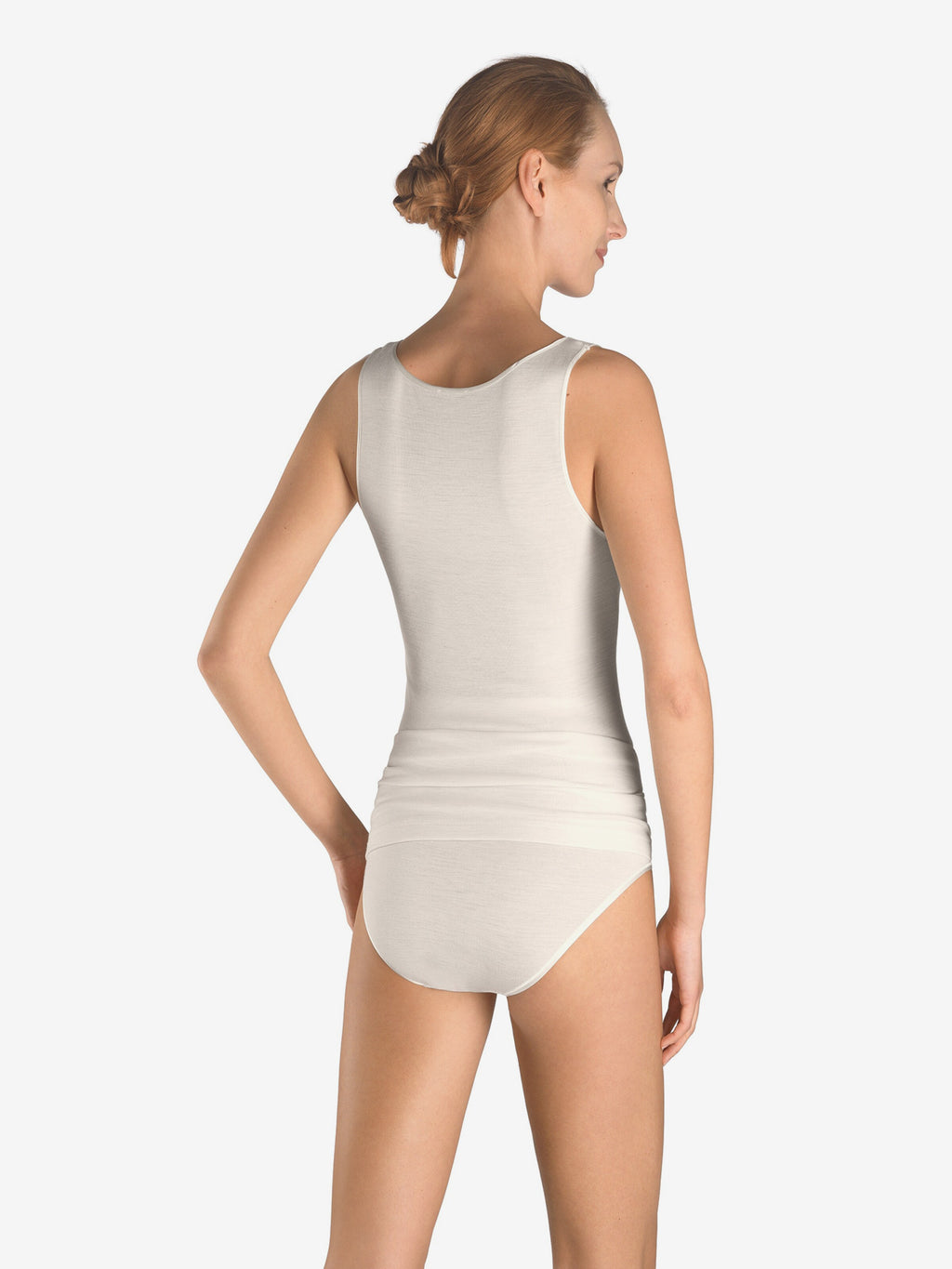 HANRO Tanktops Top Woolen Silk Dames Offwhite