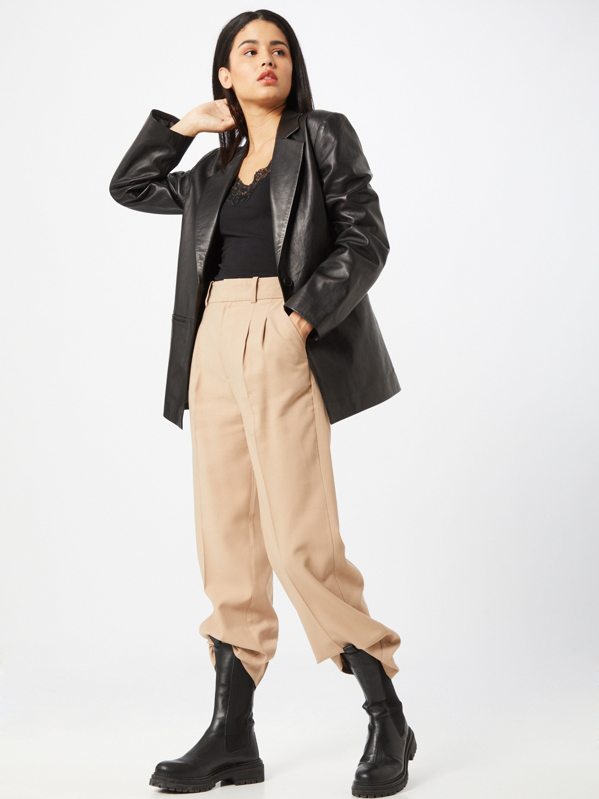 Vero Moda Kanten Tops Top Inge Dames Zwart