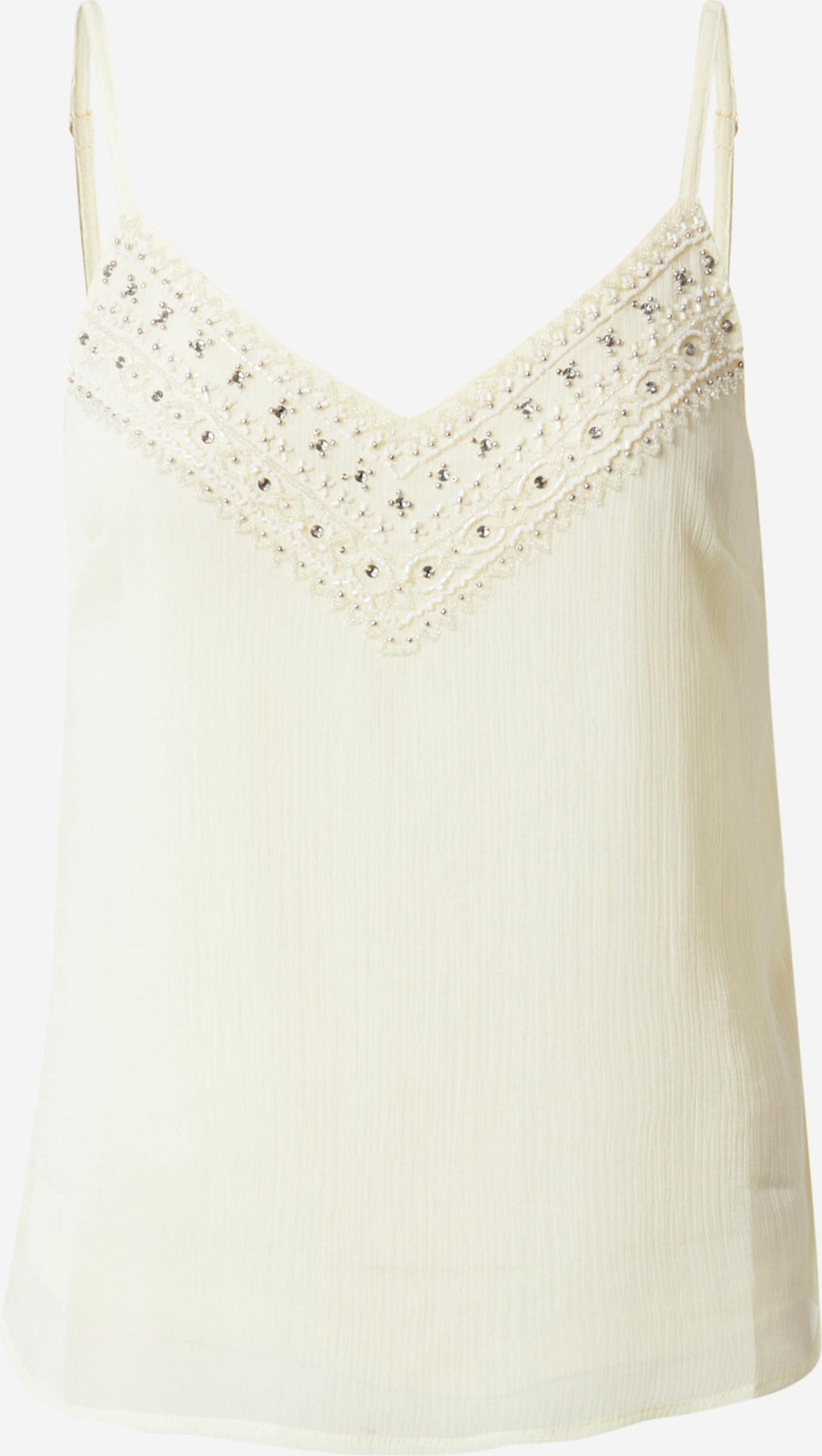 About You Spaghetti Tops Top Shirin Dames Lichtgeel