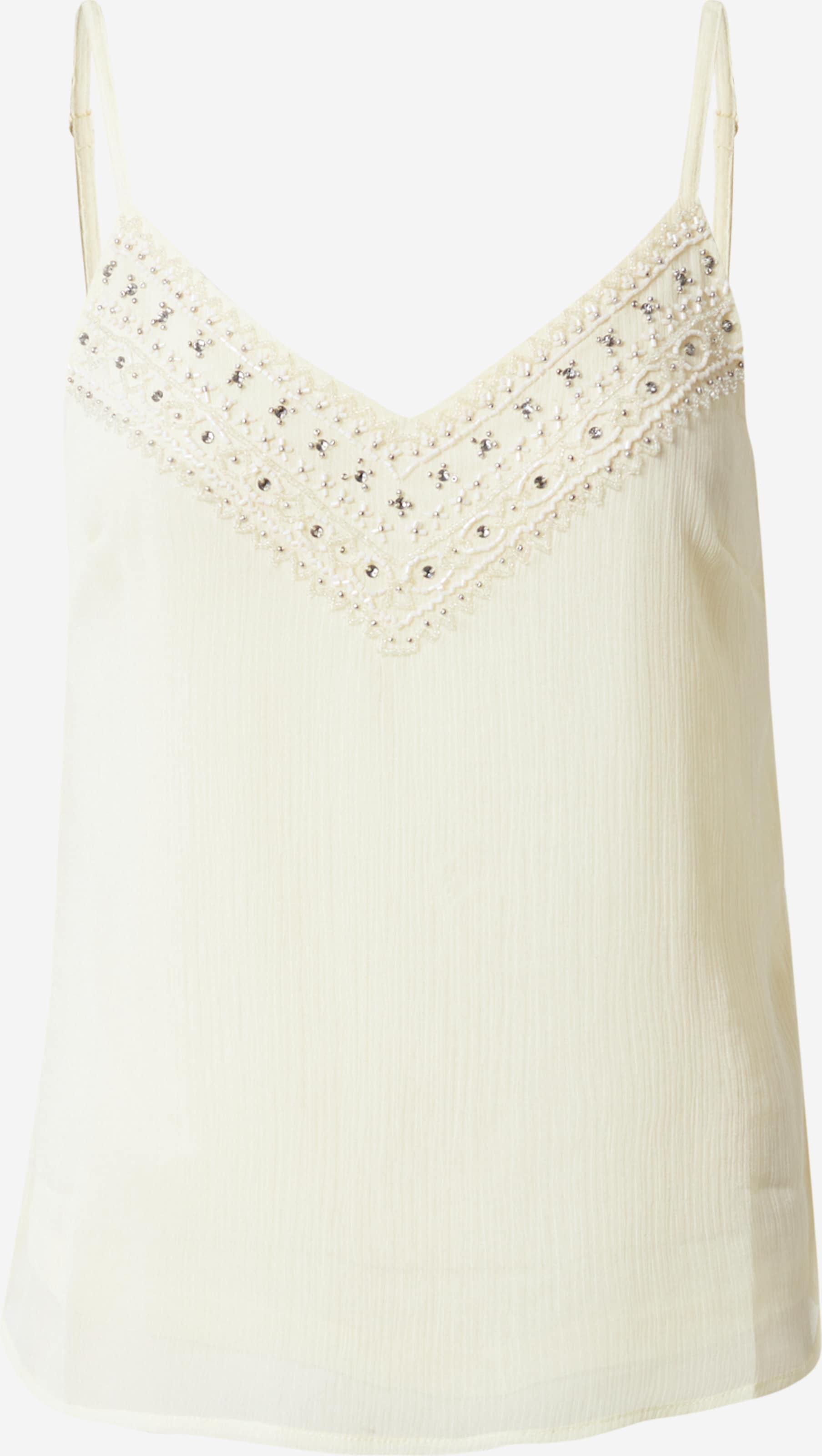 About You Spaghetti Tops Top Shirin Dames Lichtgeel