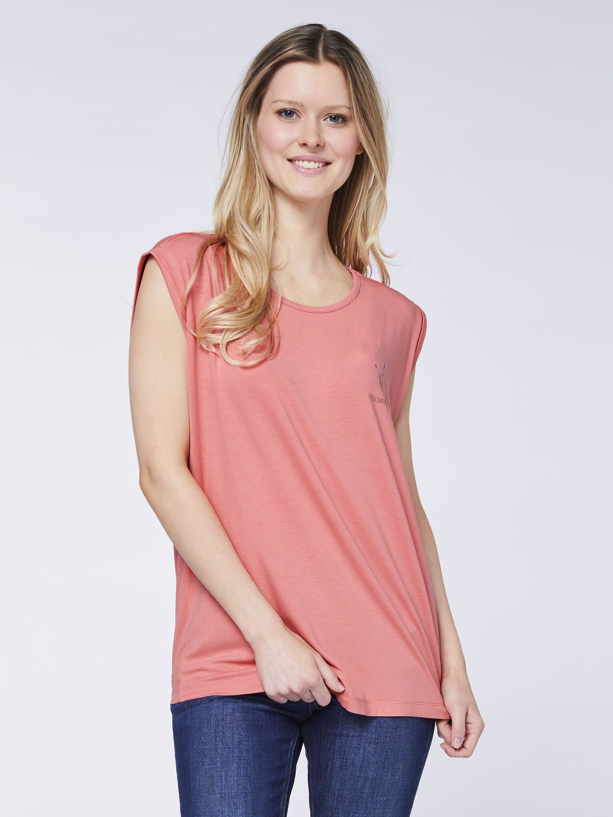 Gardena Mouwloze Shirts Top Dames Oudroze