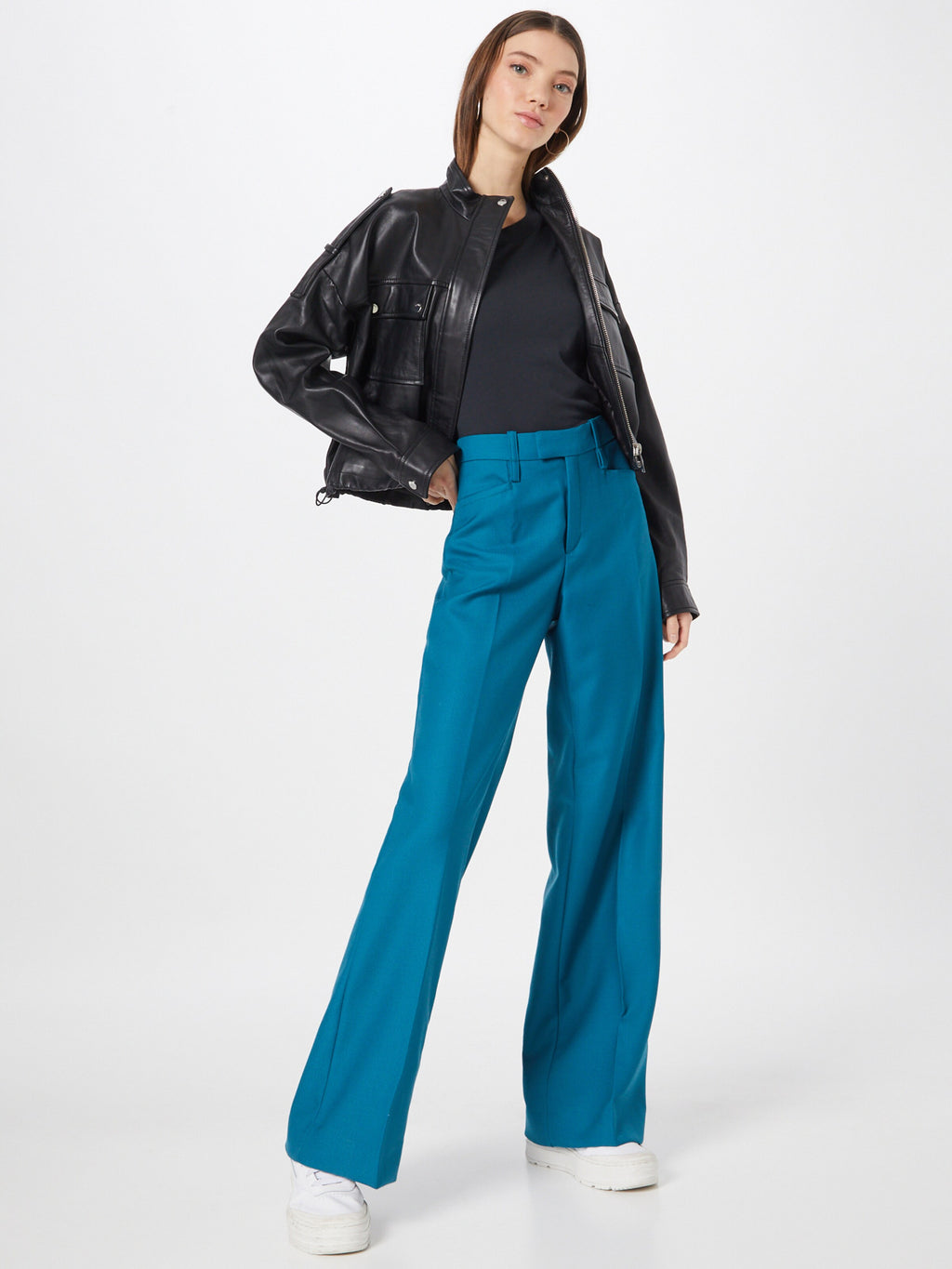 AllSaints Mouwloze Shirts Top IMOGEN Dames Zwart