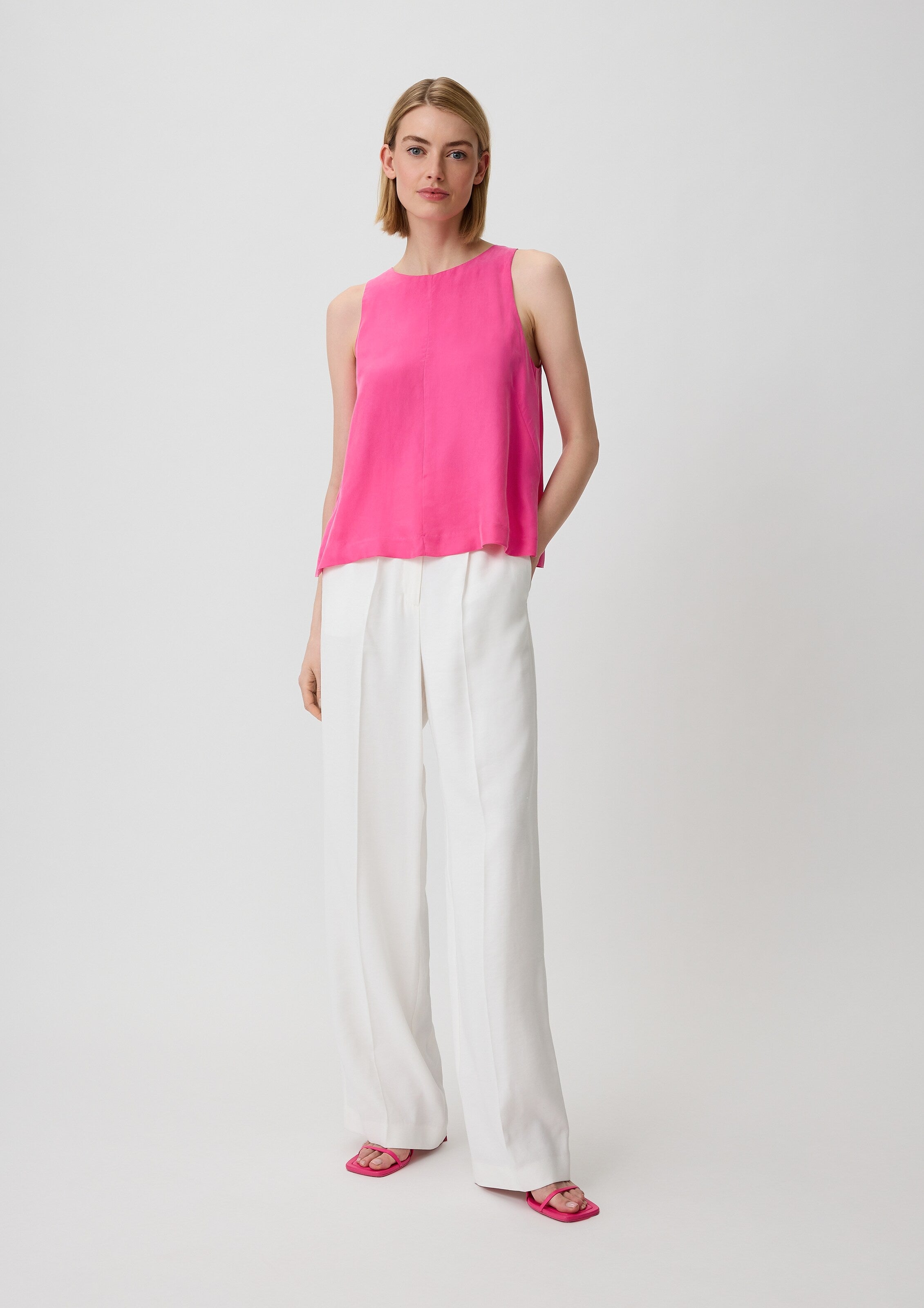 Comma Blouse Tops Blouse Dames Pink