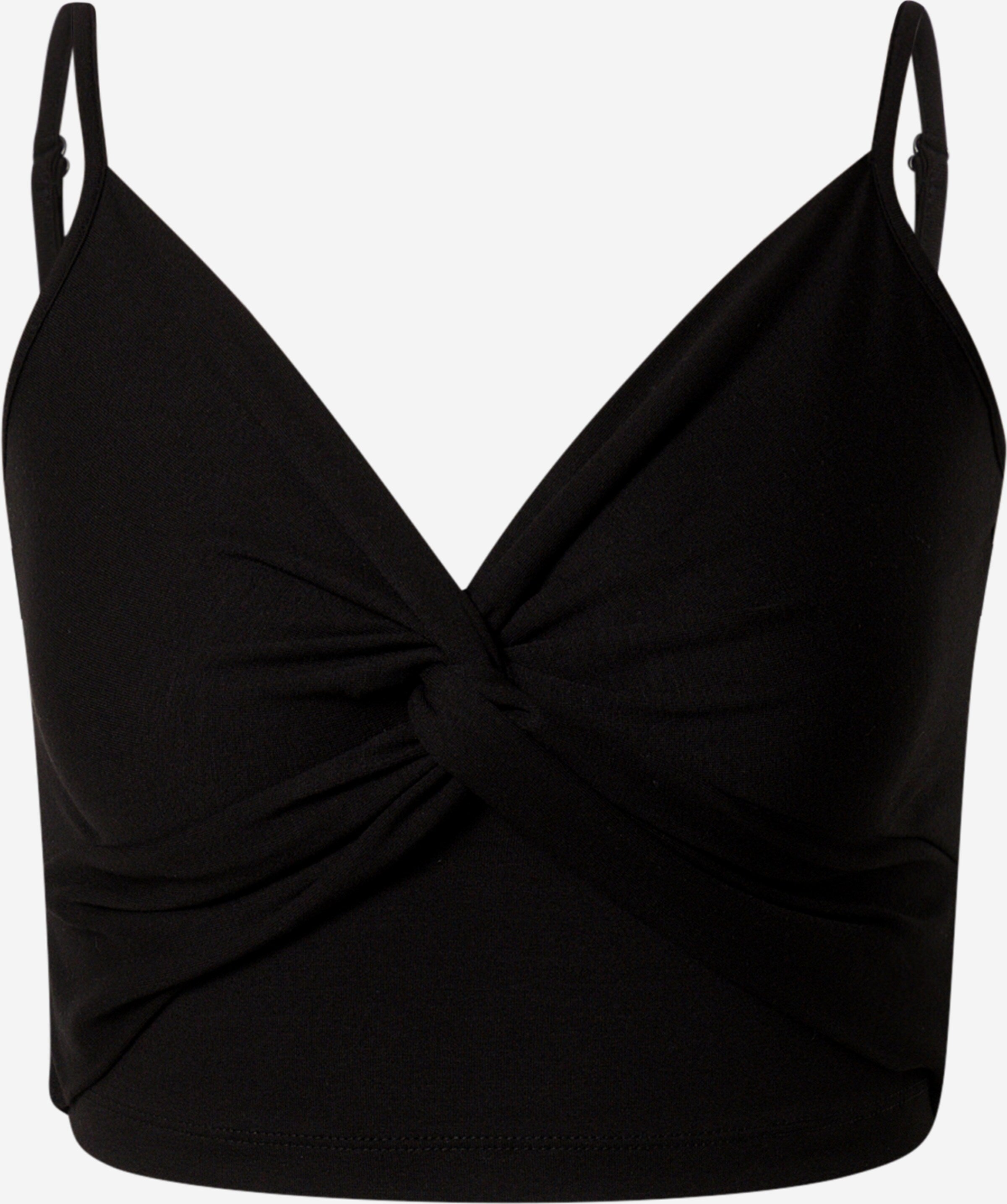About You Crop Tops Top Julia Dames Zwart