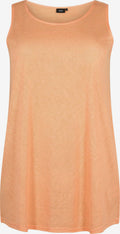Zizzi Mouwloze Shirts Top MAMIA Dames Oranje